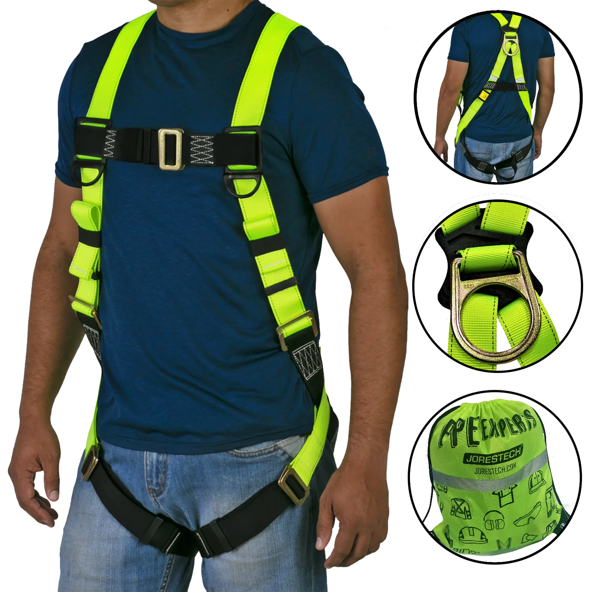 1D Fall Protection Safety Body Harness - Image 4