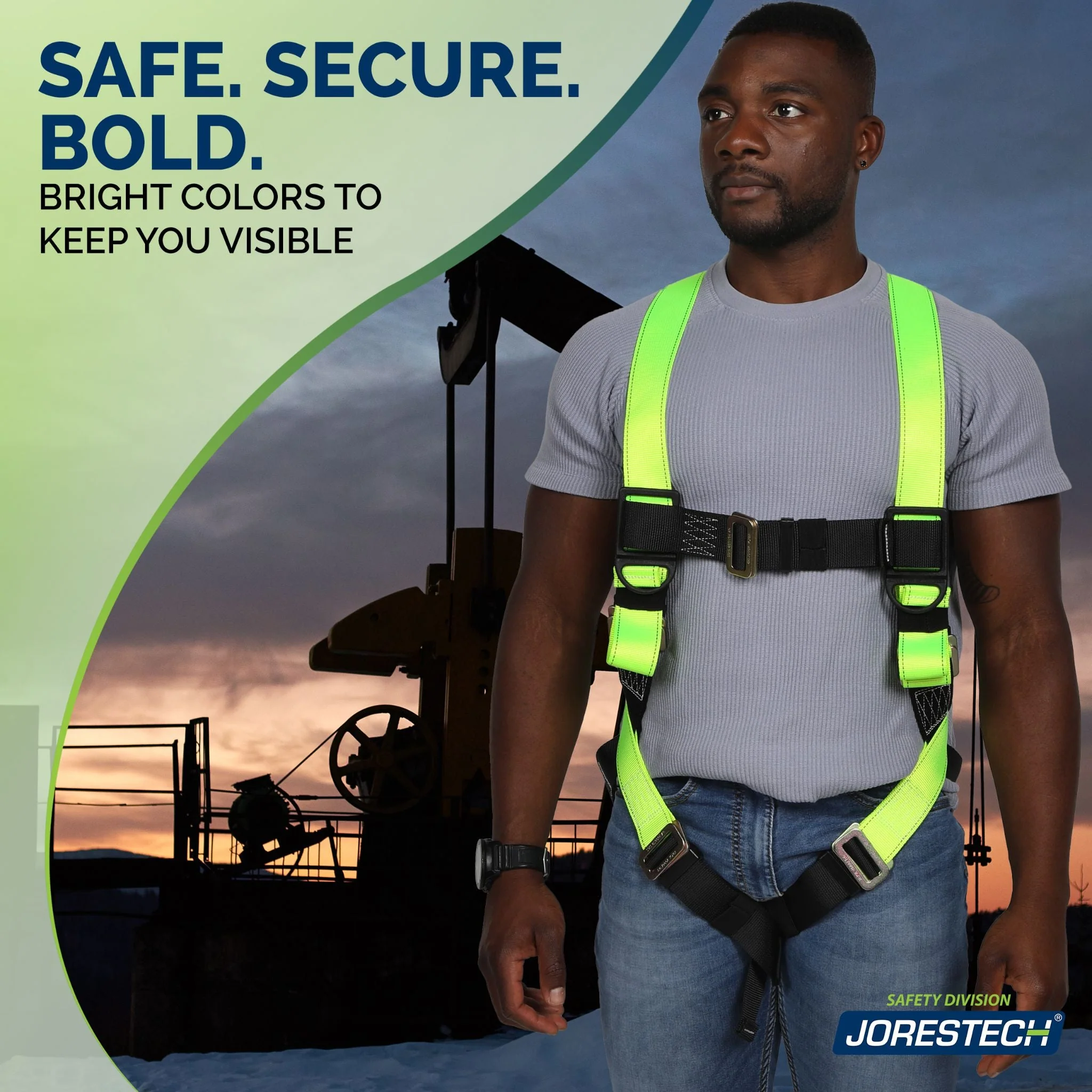 1D Fall Protection Safety Body Harness - Image 5