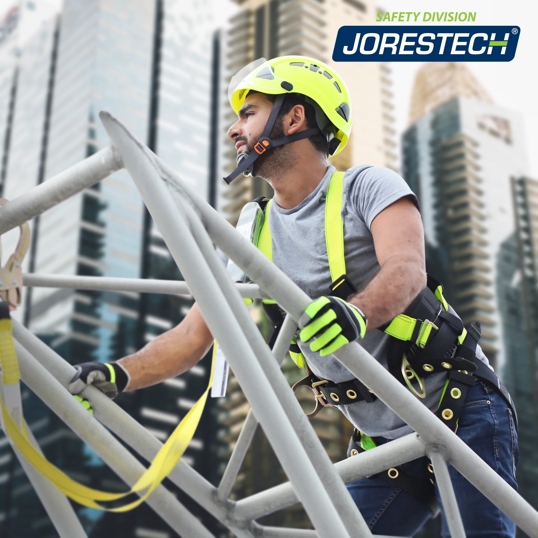 3D Fall Protection Safety Body Tower Harness with Grommets and Back Support - Image 7