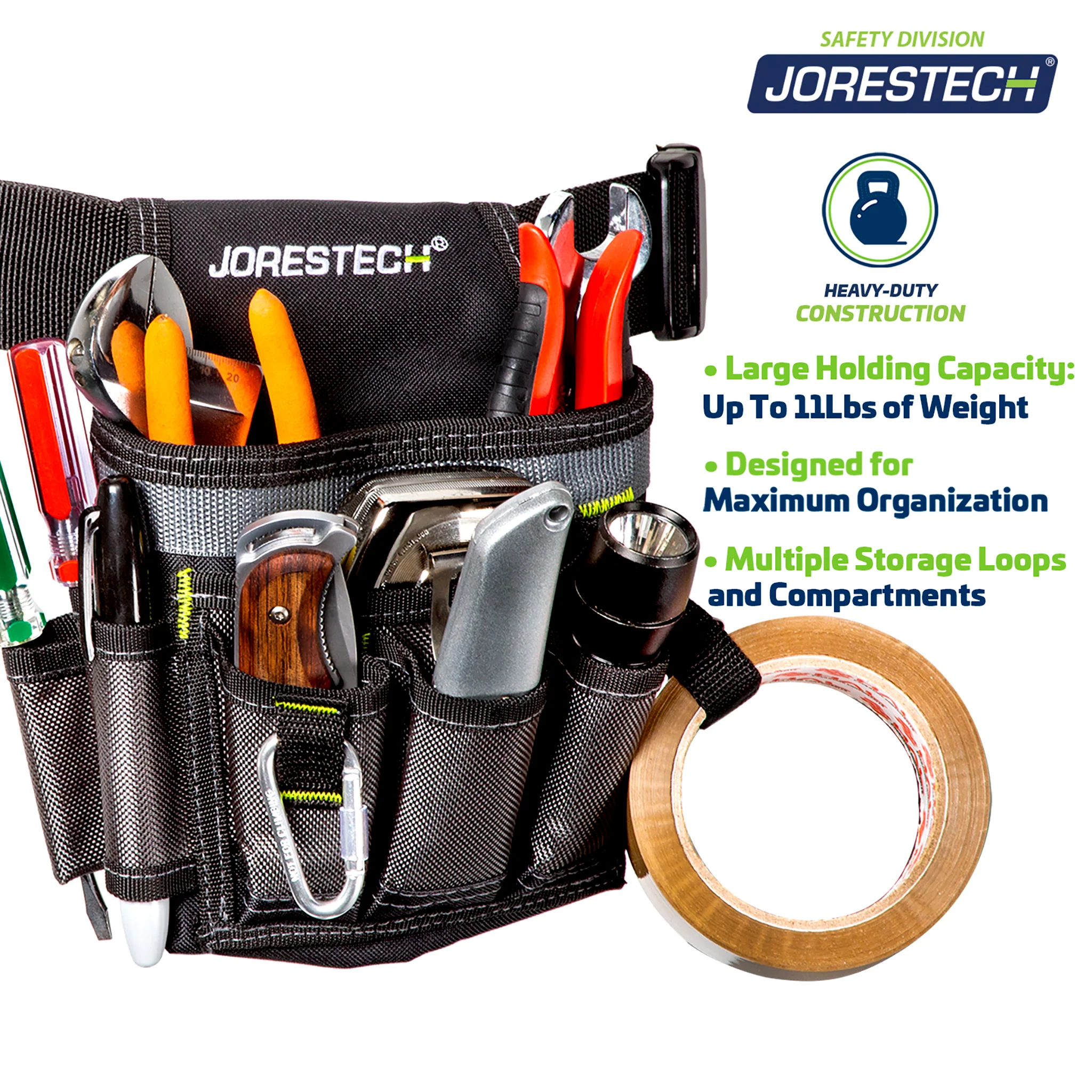 6 Pocket Tool Belt Pouch - Image 4