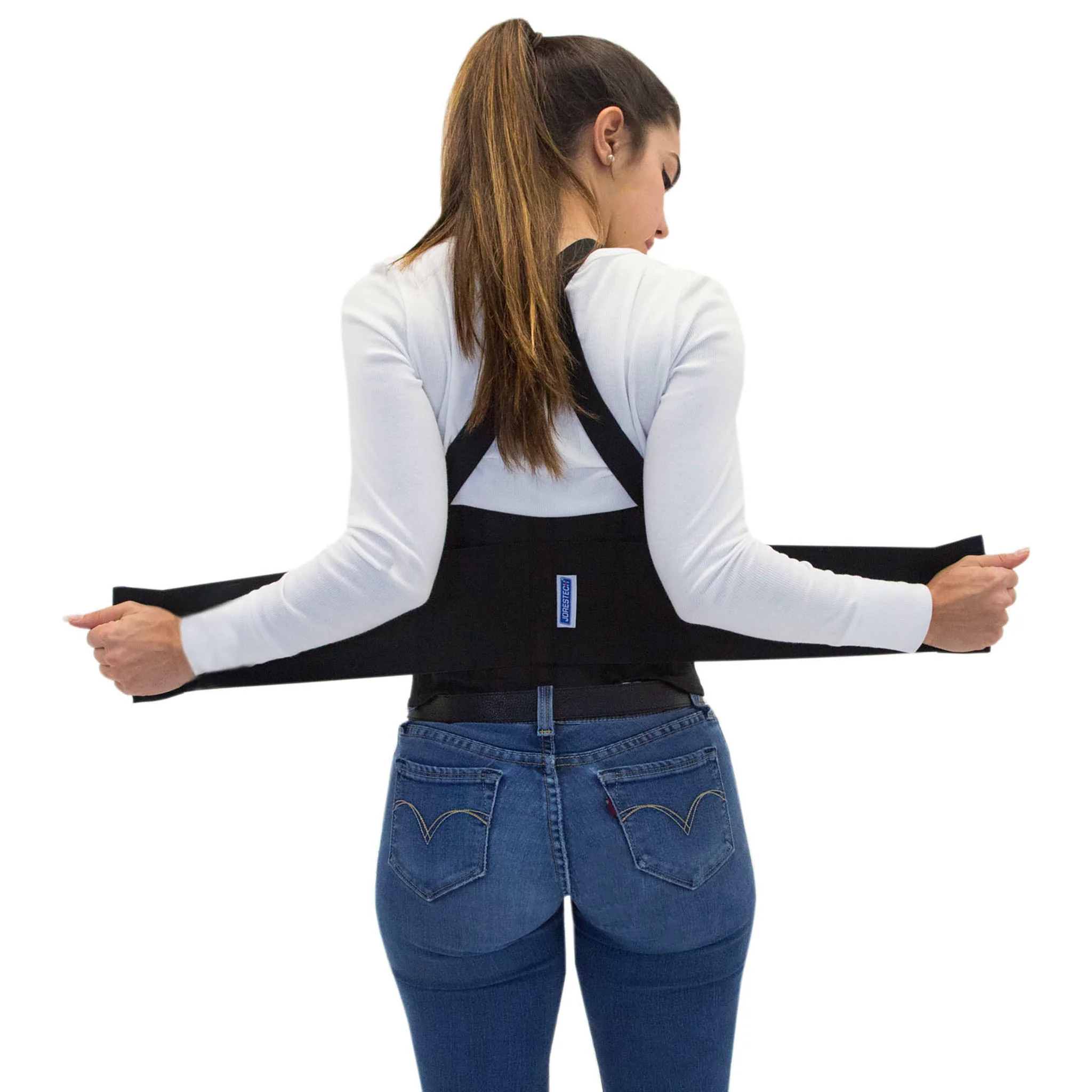 Adjustable Back Support Belt with Suspenders - Image 10