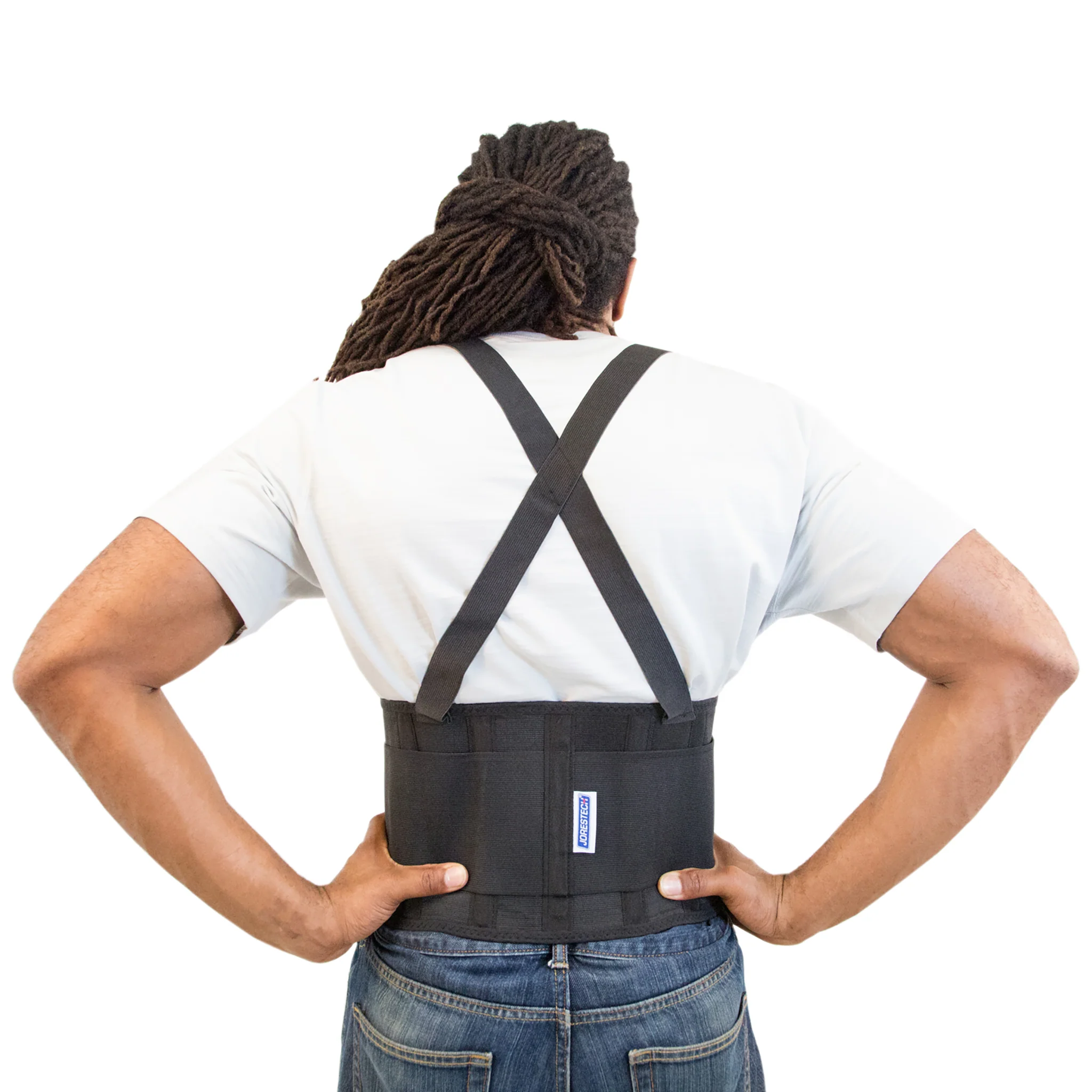 Adjustable Back Support Belt with Suspenders - Image 6