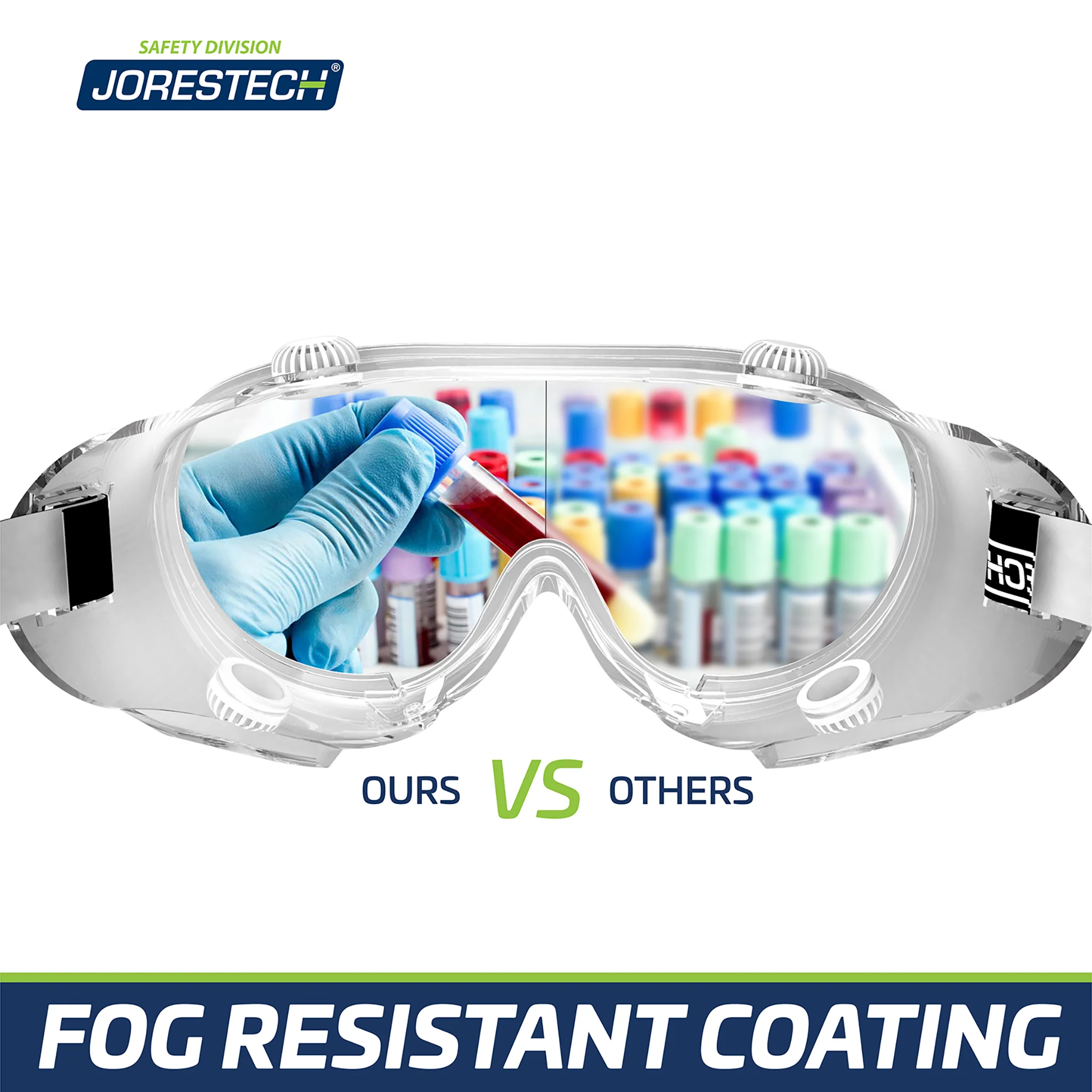 Anti-Fog Ventilated Safety Goggles for High Impact Protection - Image 5
