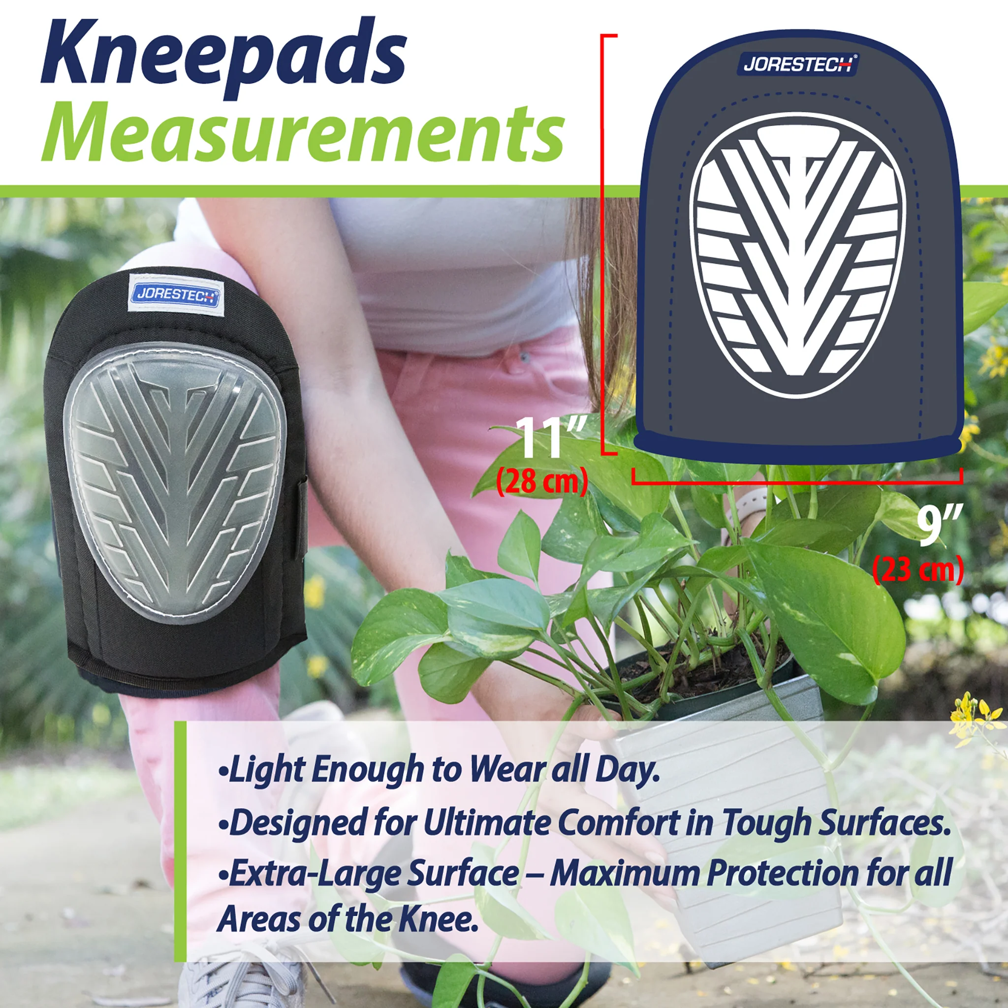 Anti-Skid Knee Pads with Gel Filled Shell Caps - Image 5