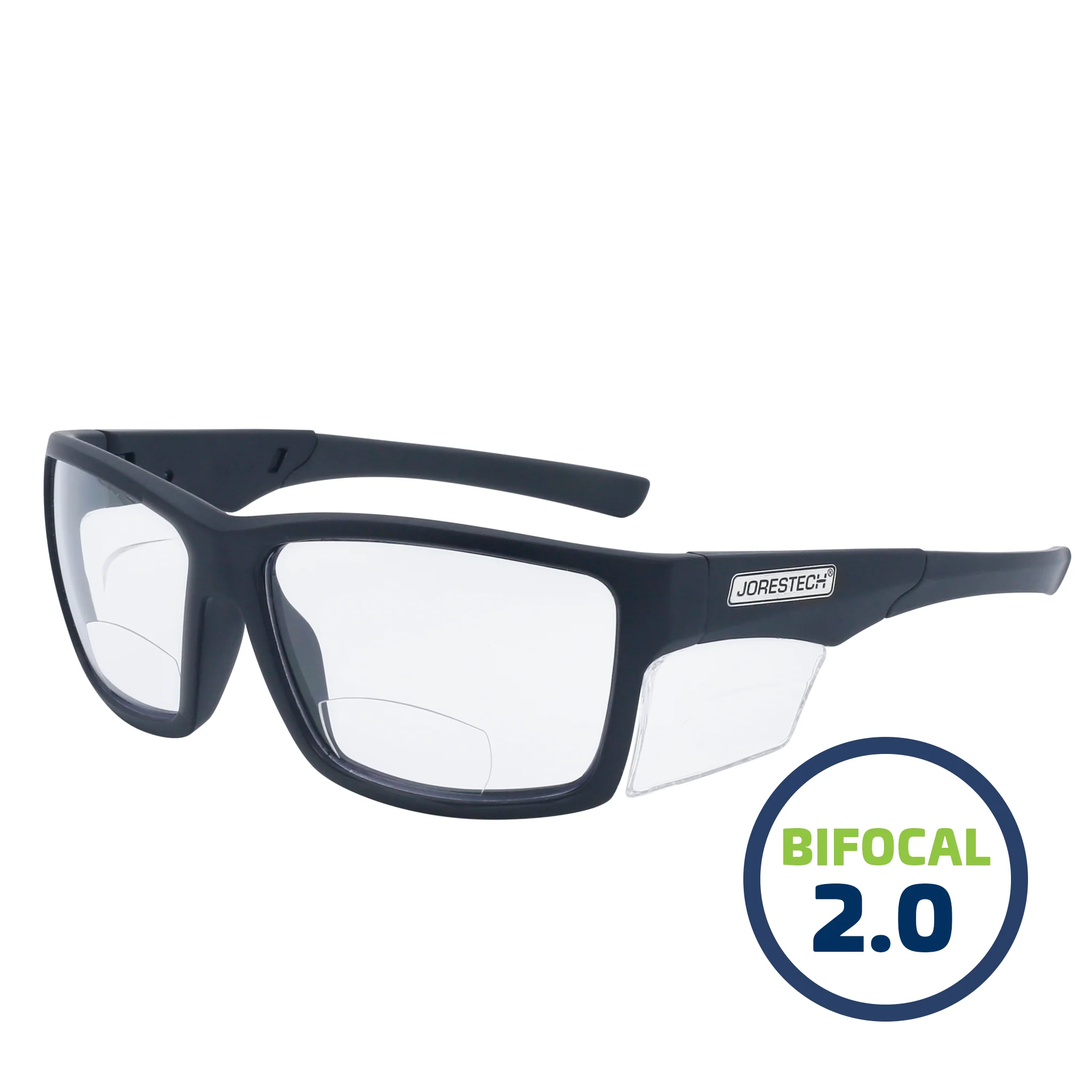 Bifocal Safety Reader Glasses with Side Shields for High Impact Protection - Image 3