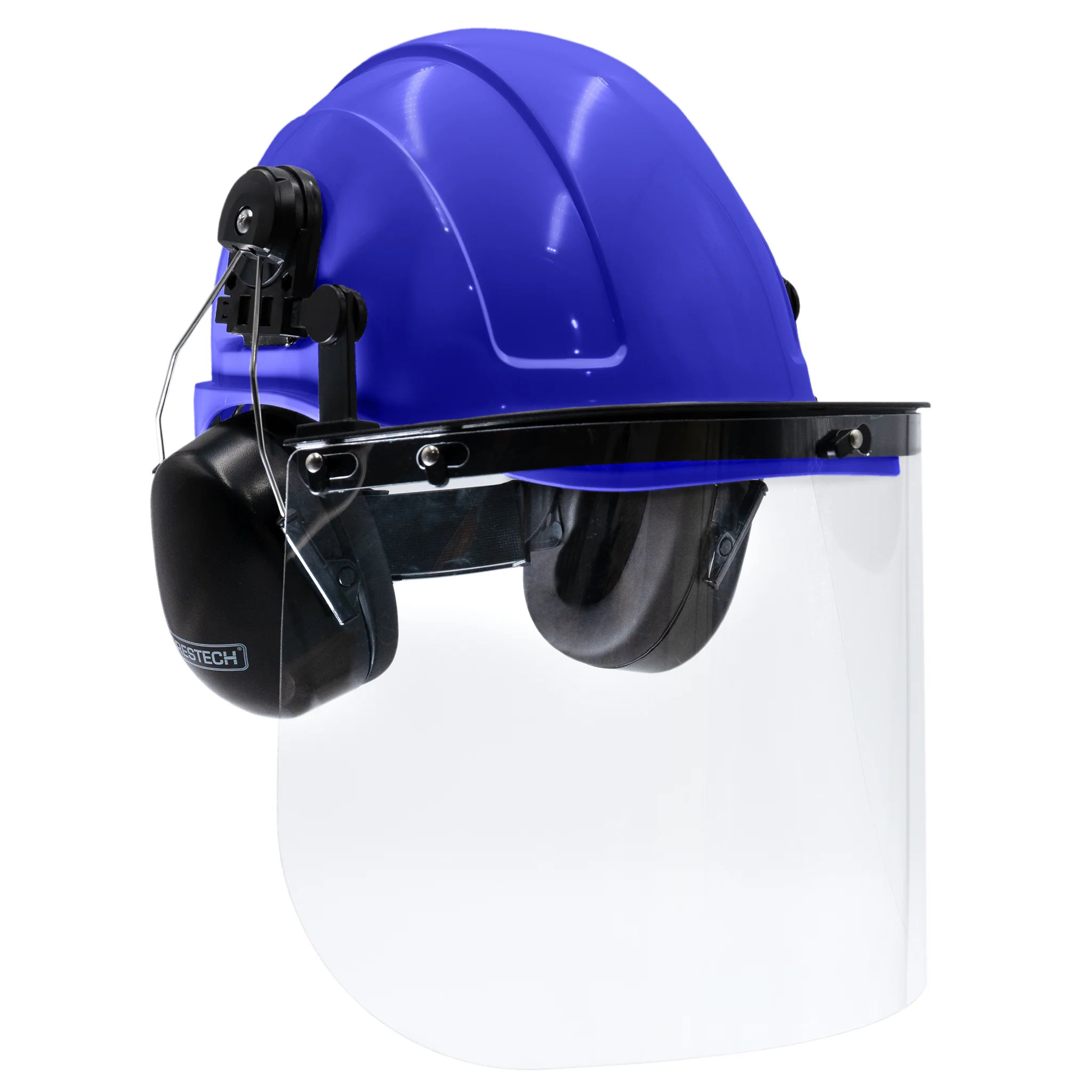Cap-Style Hard Hat Kit with Mountable Earmuffs and Hi-Transparency Face Shield - Image 11
