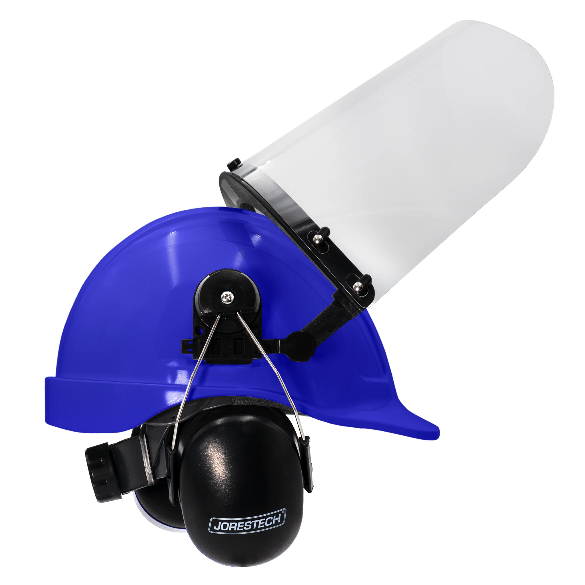 Cap-Style Hard Hat Kit with Mountable Earmuffs and Hi-Transparency Face Shield - Image 12