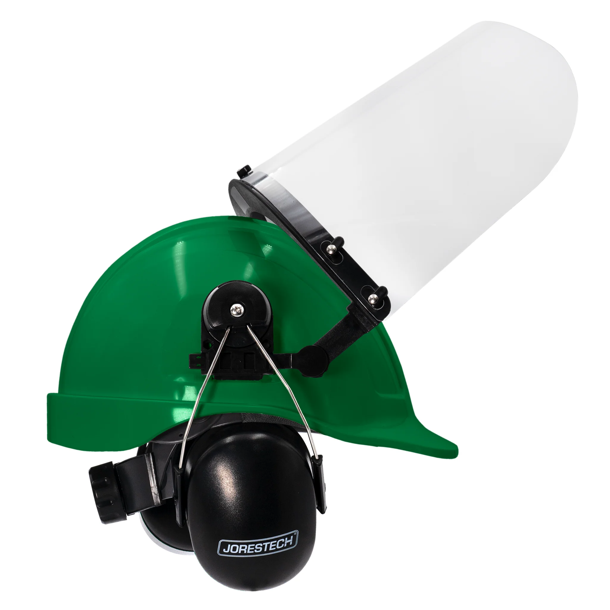 Cap-Style Hard Hat Kit with Mountable Earmuffs and Hi-Transparency Face Shield - Image 17