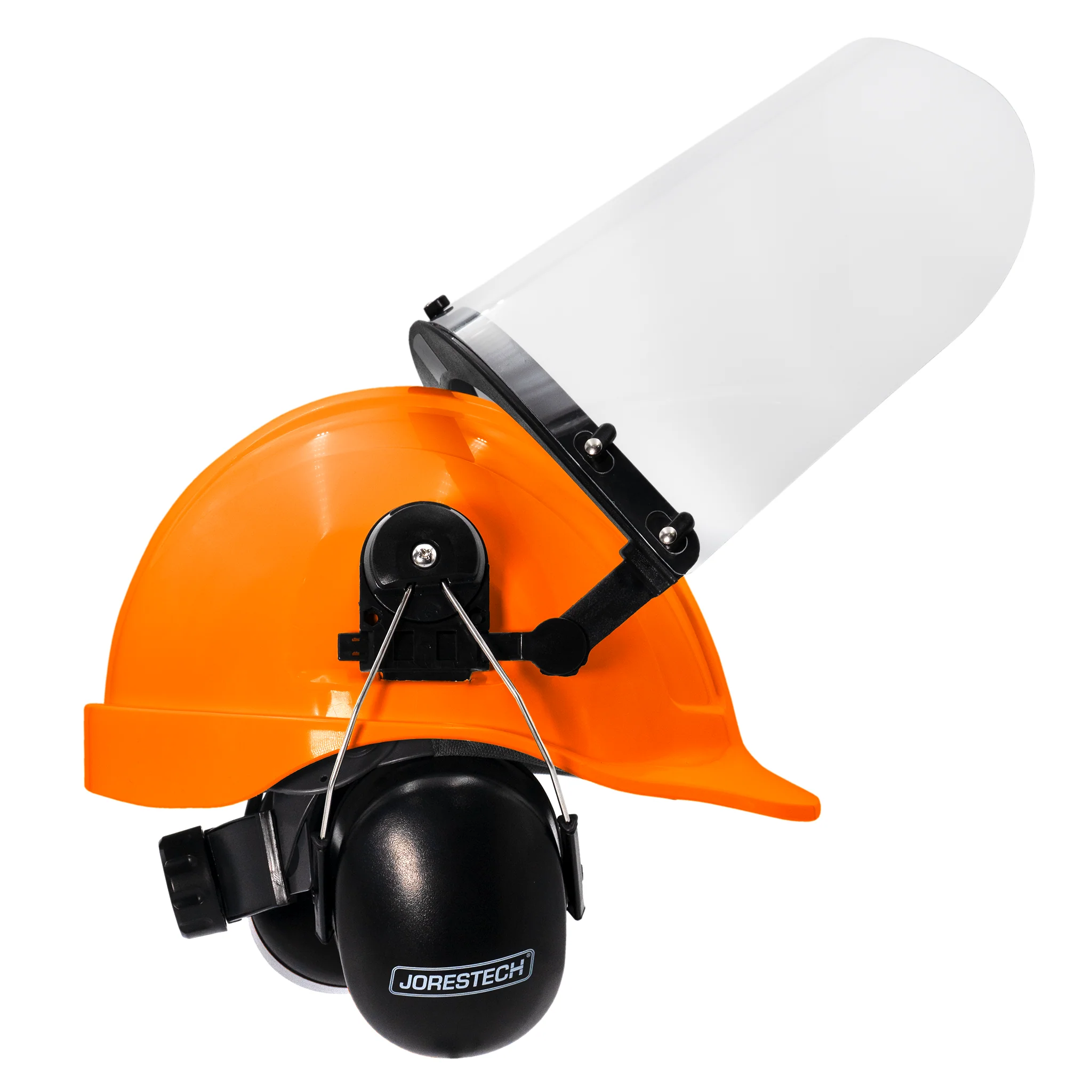 Cap-Style Hard Hat Kit with Mountable Earmuffs and Hi-Transparency Face Shield - Image 2