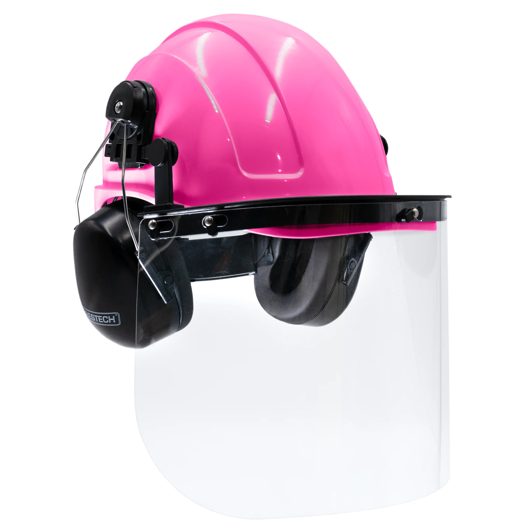 Cap-Style Hard Hat Kit with Mountable Earmuffs and Hi-Transparency Face Shield - Image 26
