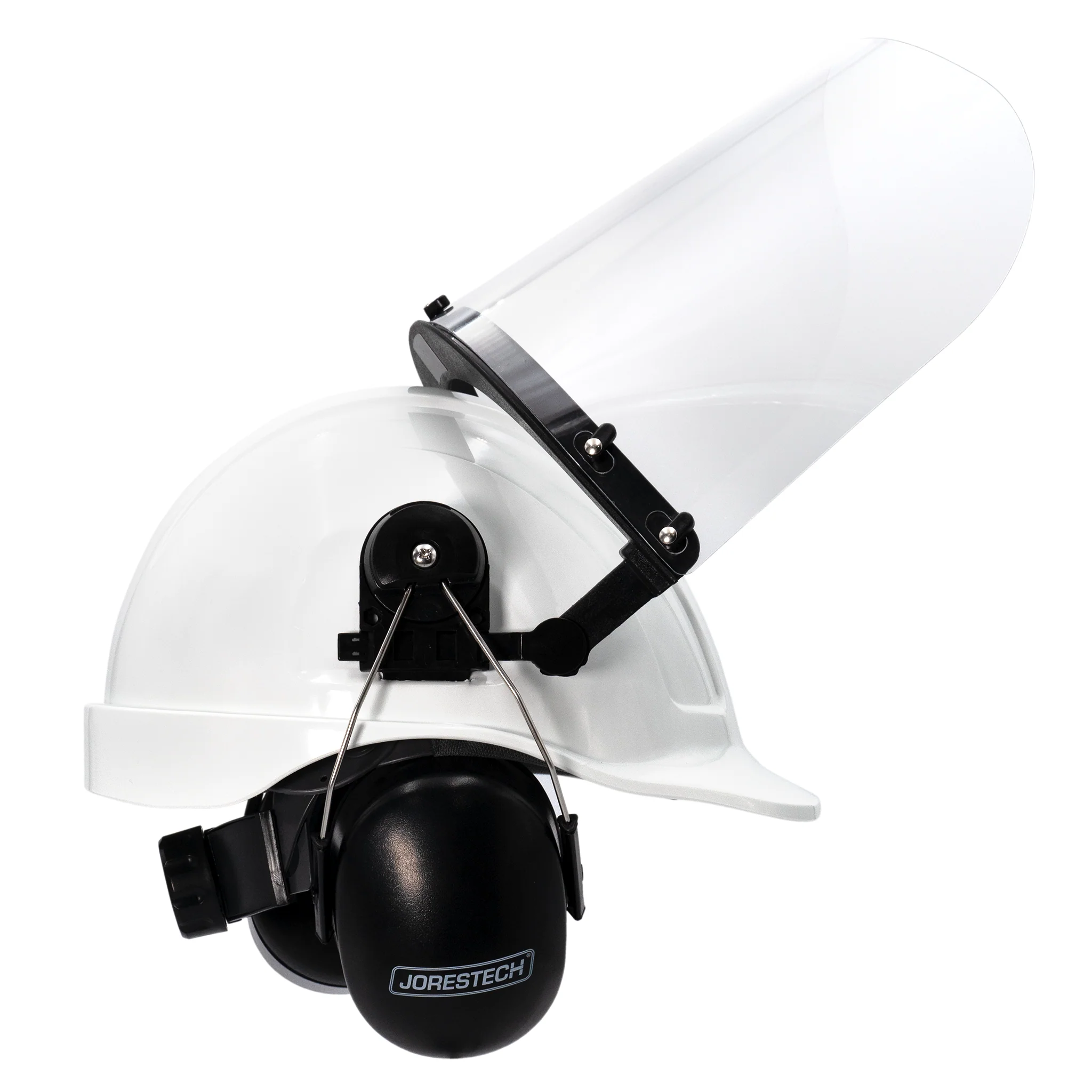 Cap-Style Hard Hat Kit with Mountable Earmuffs and Hi-Transparency Face Shield - Image 31