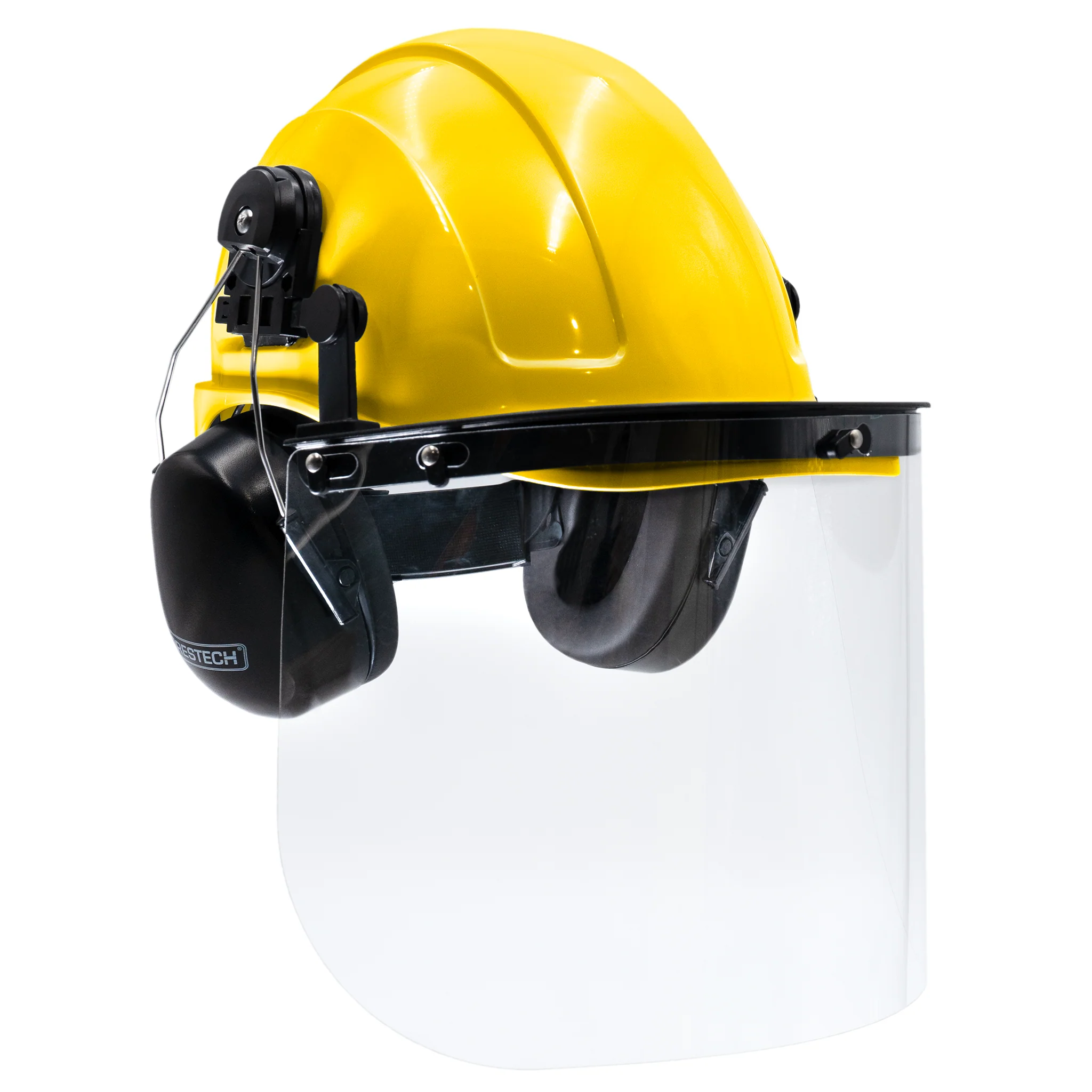 Cap-Style Hard Hat Kit with Mountable Earmuffs and Hi-Transparency Face Shield - Image 35