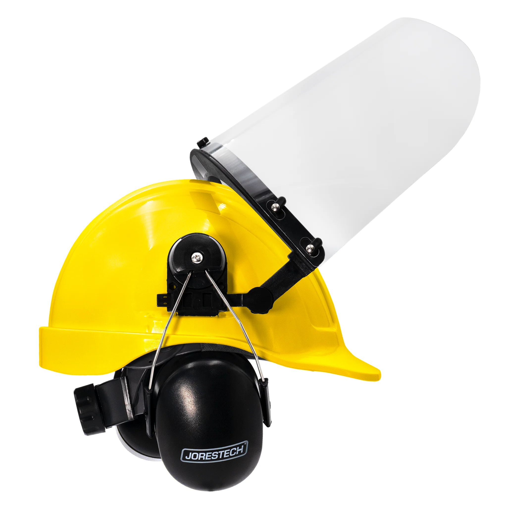 Cap-Style Hard Hat Kit with Mountable Earmuffs and Hi-Transparency Face Shield - Image 36