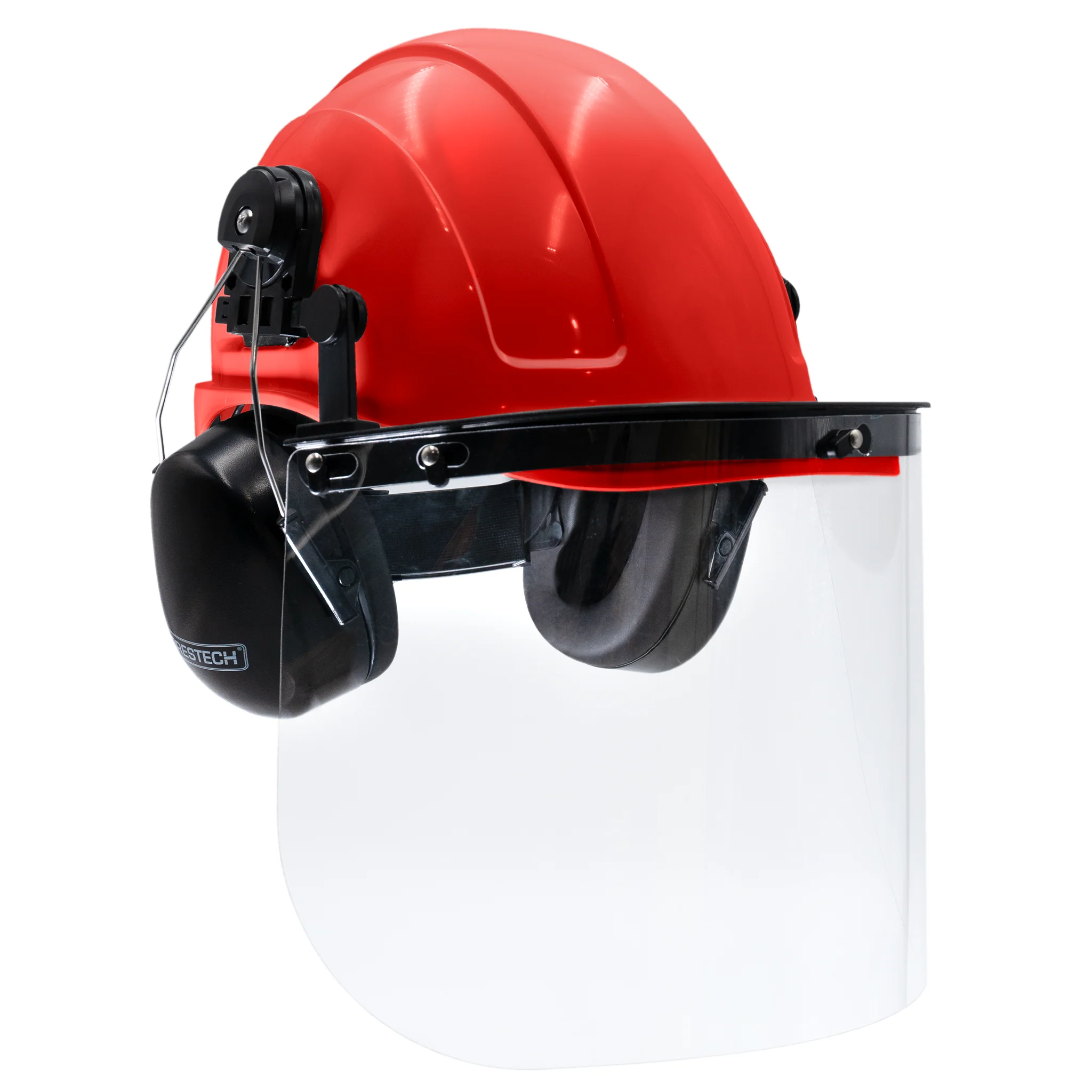 Cap-Style Hard Hat Kit with Mountable Earmuffs and Hi-Transparency Face Shield - Image 6
