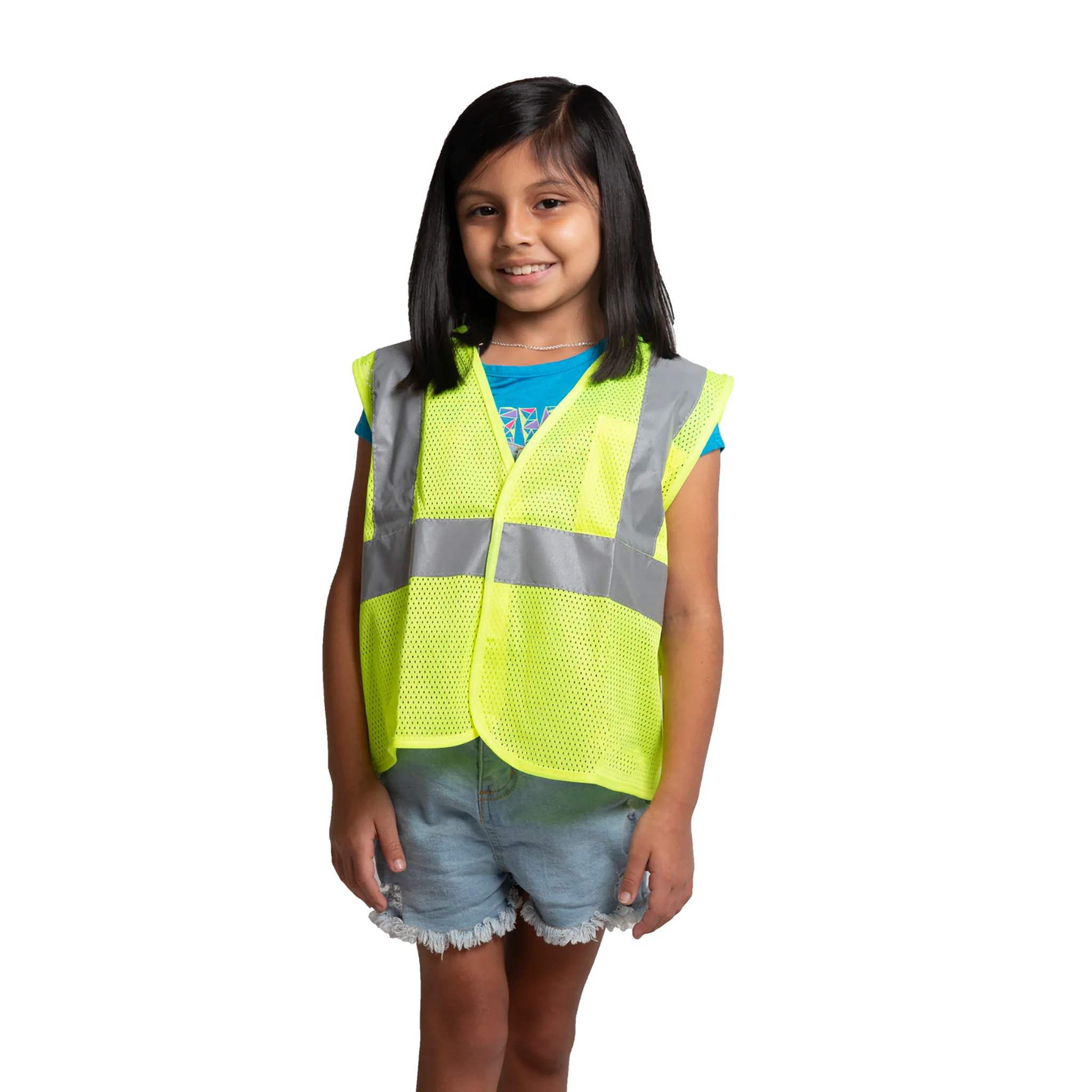 Children’s Hi-Vis Mesh Safety Vest with 2” Reflective Strips - Image 5