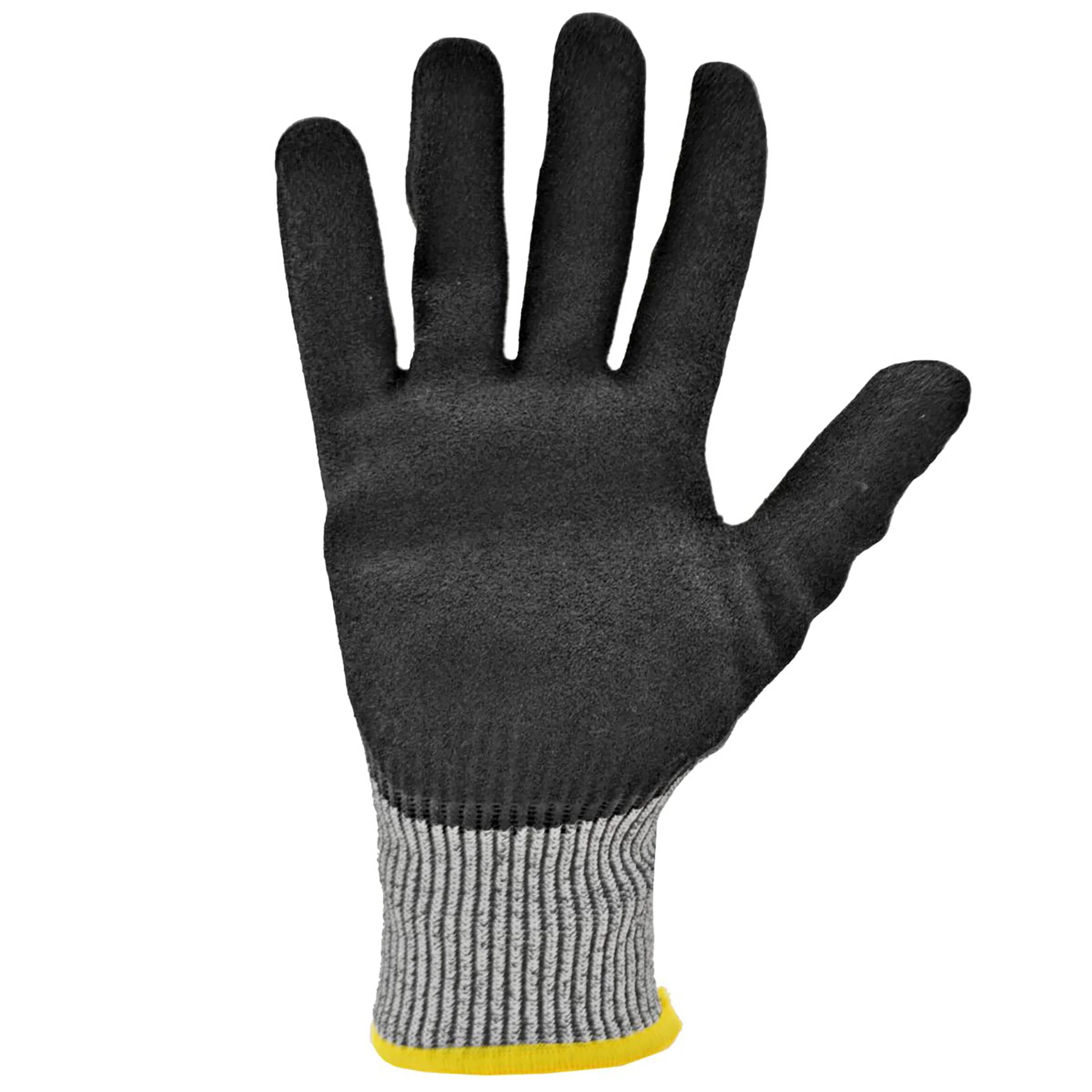 Cut-Resistant Safety Work Gloves with Sandy Nitrile Dipped Palms - Pack of 12 - Image 4