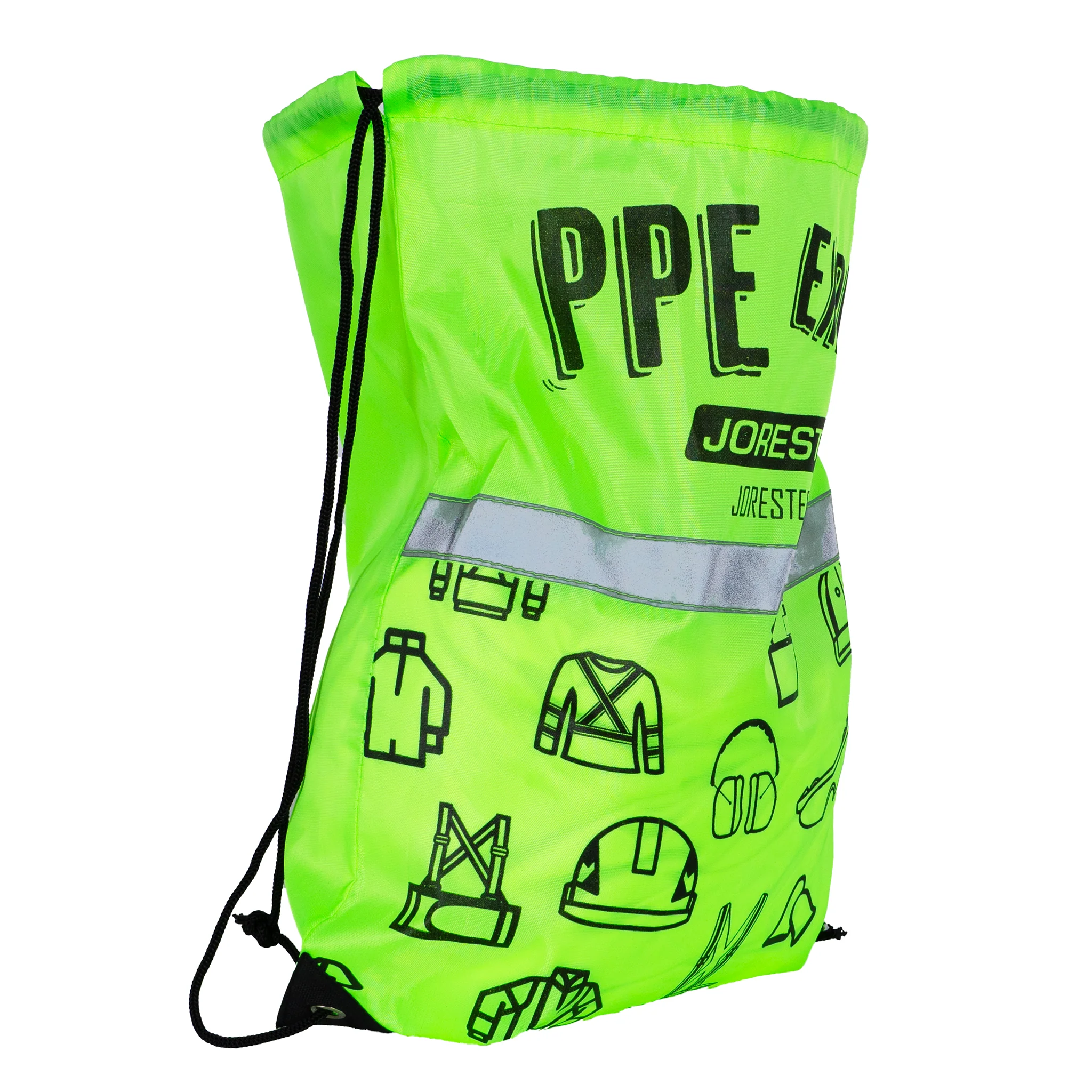 Drawstring Bag PPE Experts with reflective strip - Image 3