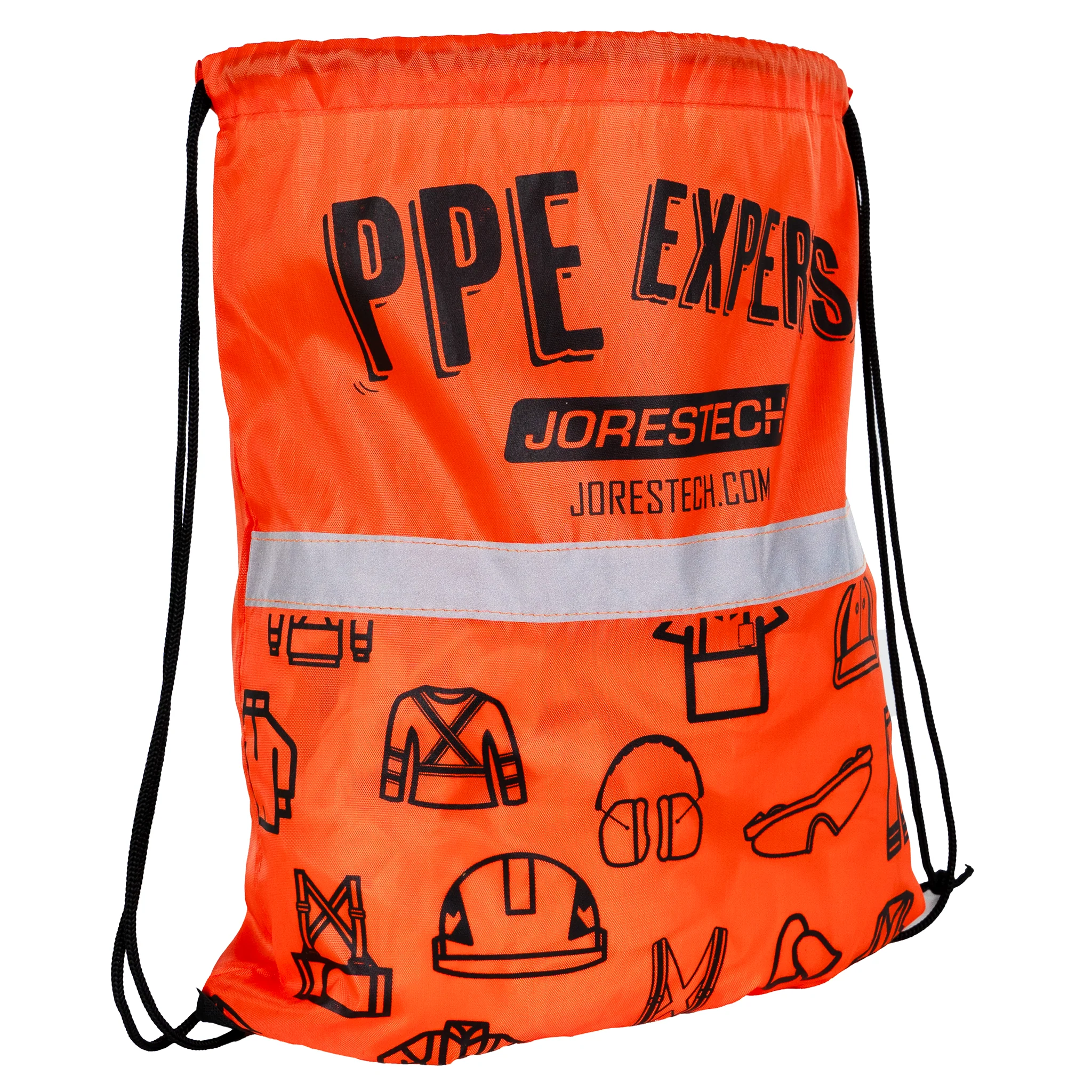 Drawstring Bag PPE Experts with reflective strip - Image 6