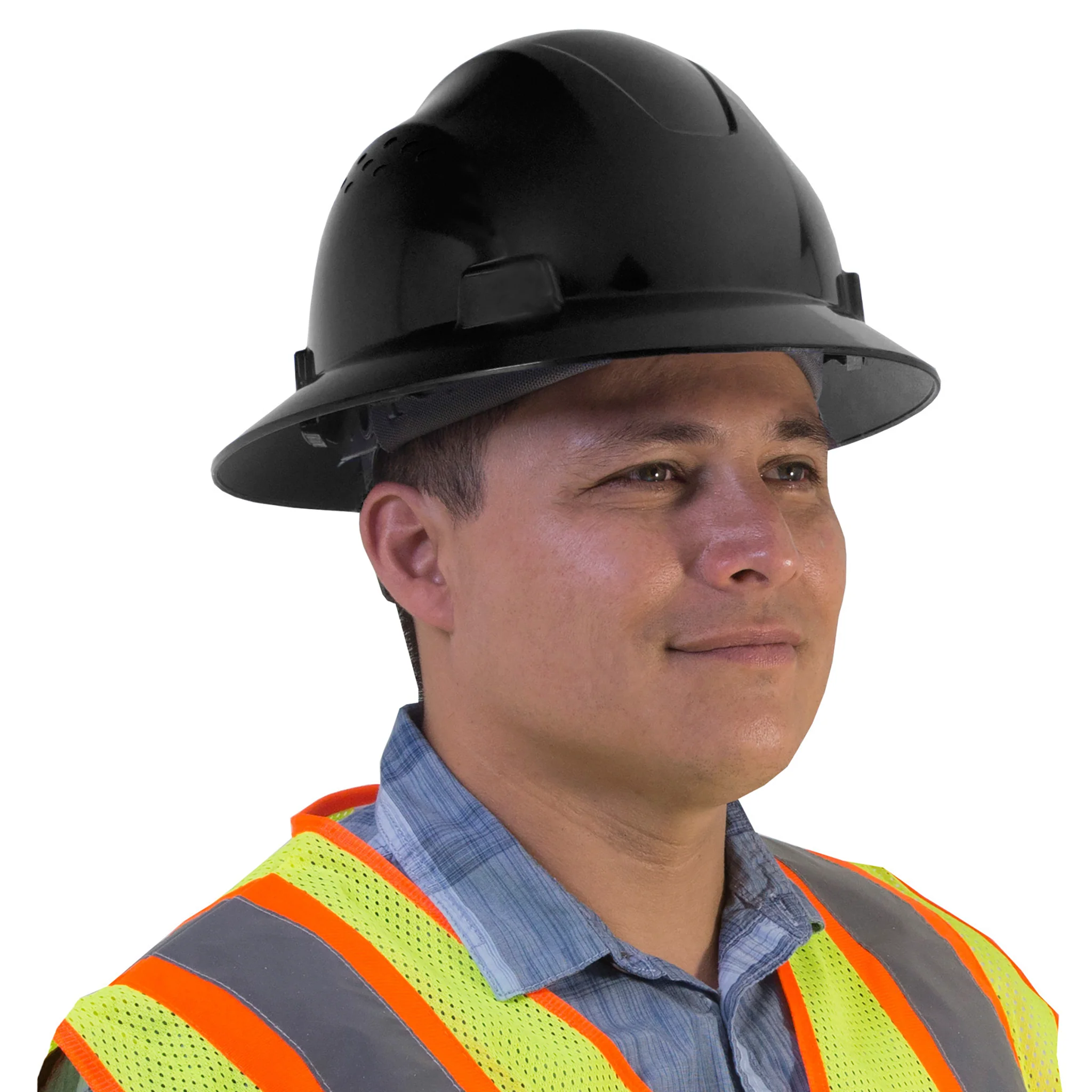 Full Brim Safety Hard Hat with 4 Point Suspension - Image 20