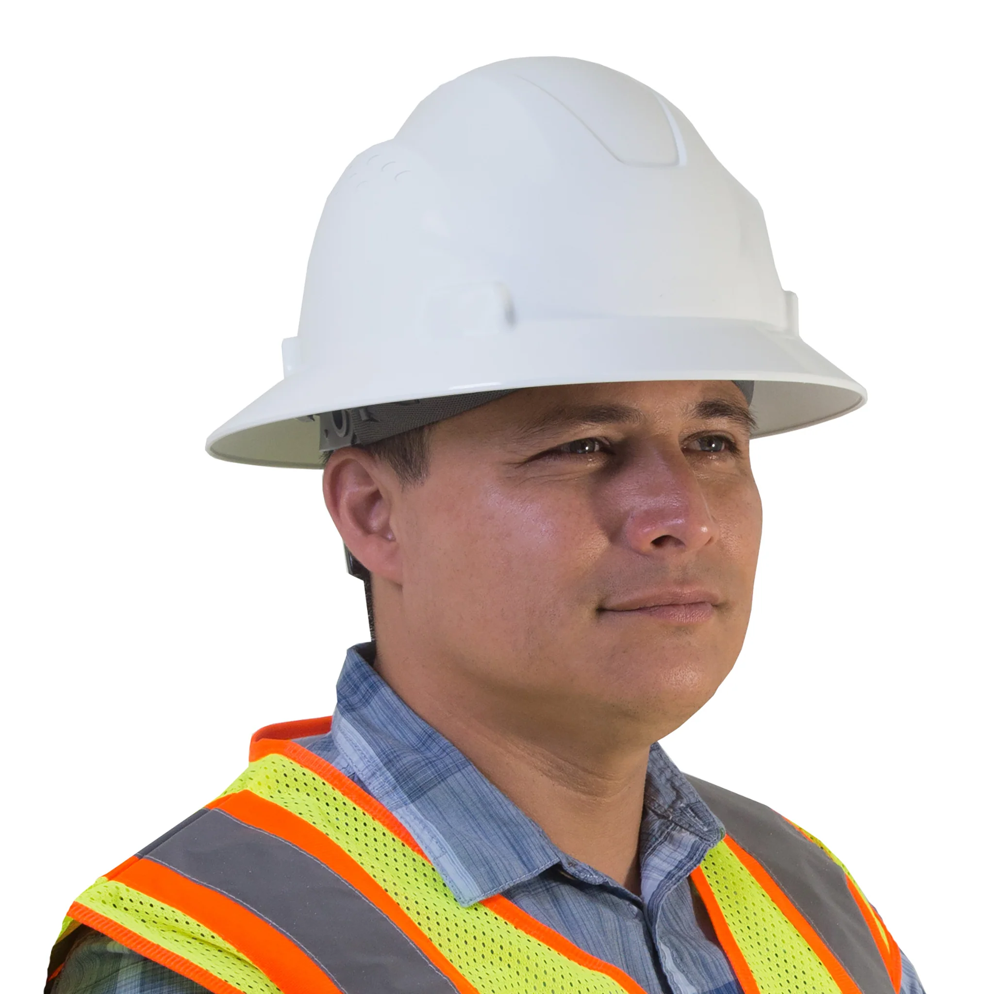 Full Brim Safety Hard Hat with 4 Point Suspension - Image 25
