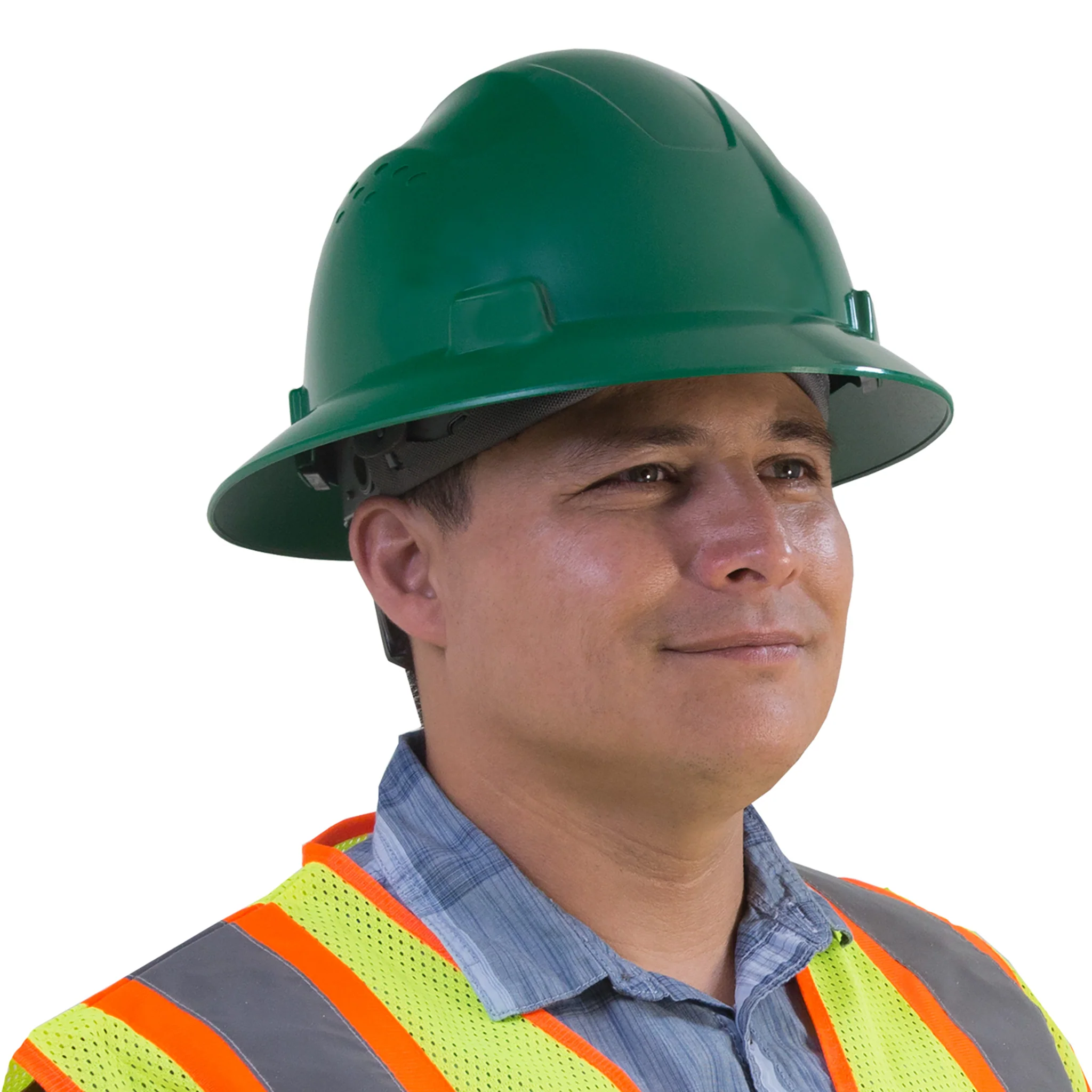 Full Brim Safety Hard Hat with 4 Point Suspension - Image 36