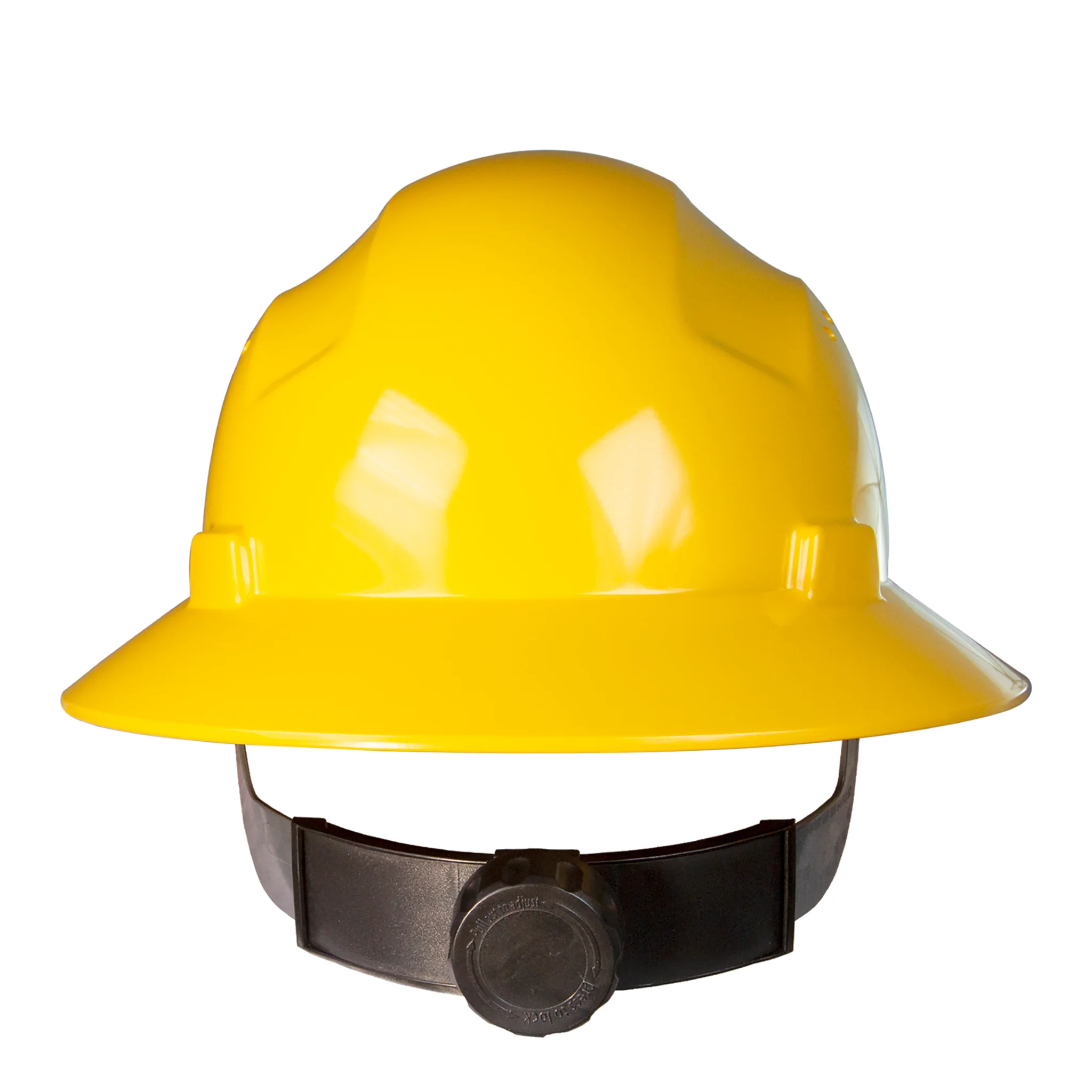 Full Brim Safety Hard Hat with 4 Point Suspension - Image 8