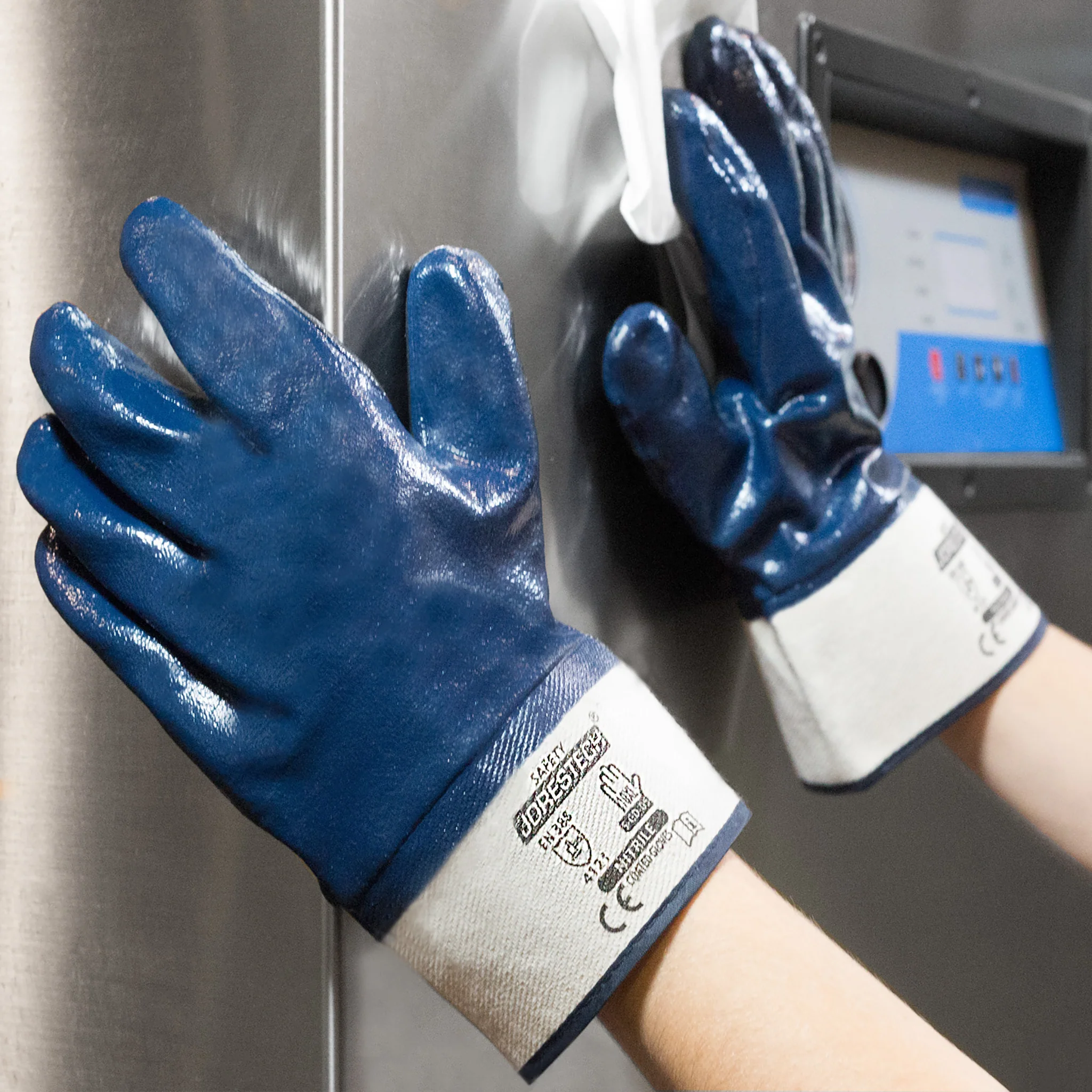Fully Coated Nitrile Safety Work Gloves – Pack of 12 - Image 6