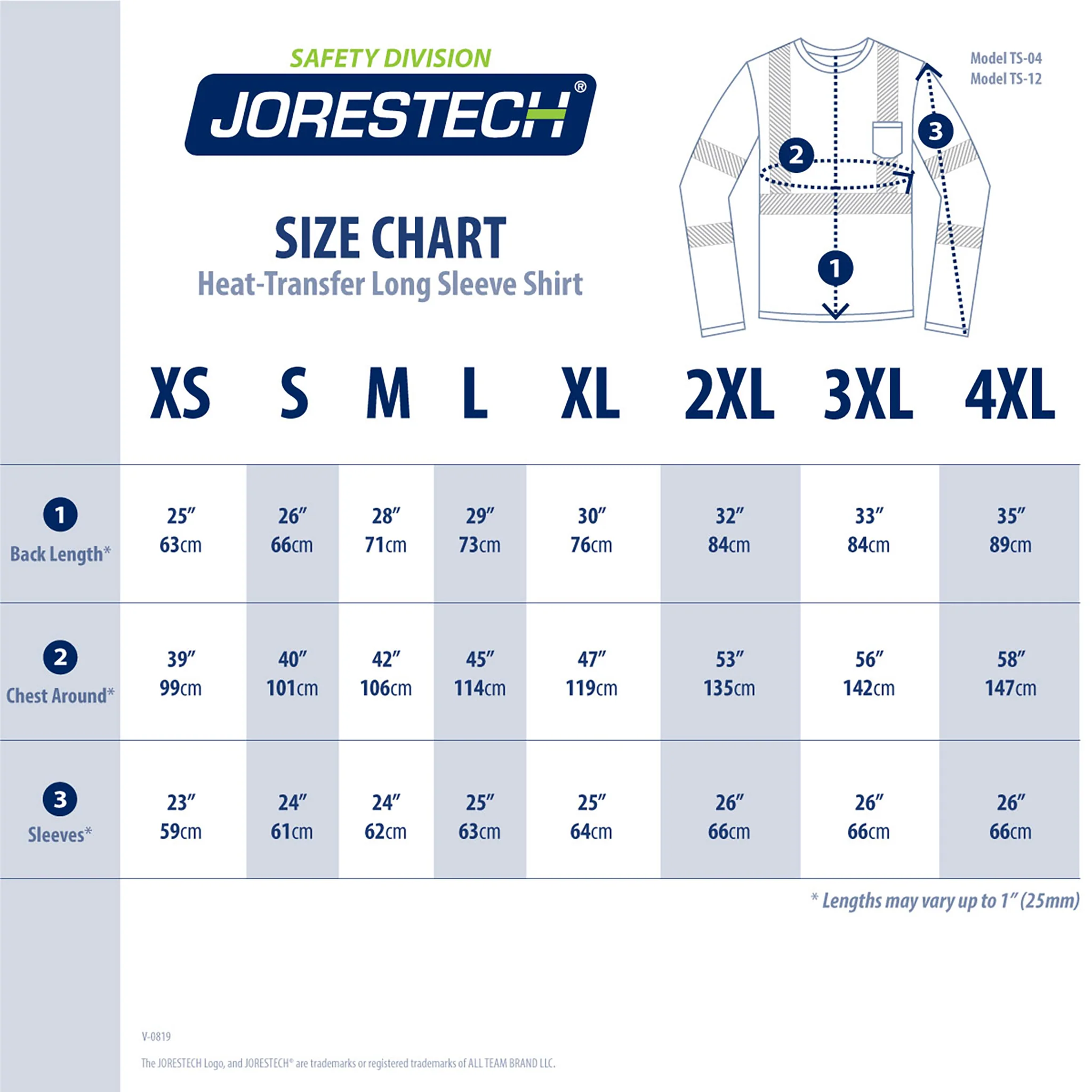 Hi-Vis Heat Transfer Reflective Safety Long Sleeve Shirt - Image 3