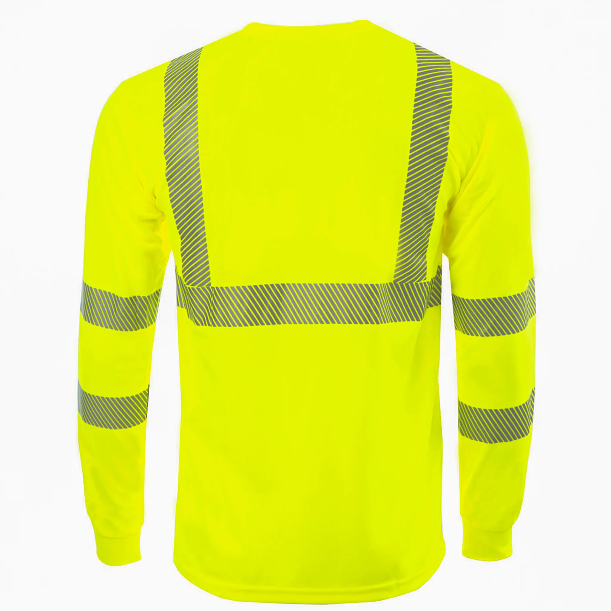 Hi-Vis Heat Transfer Reflective Safety Long Sleeve Shirt - Image 6