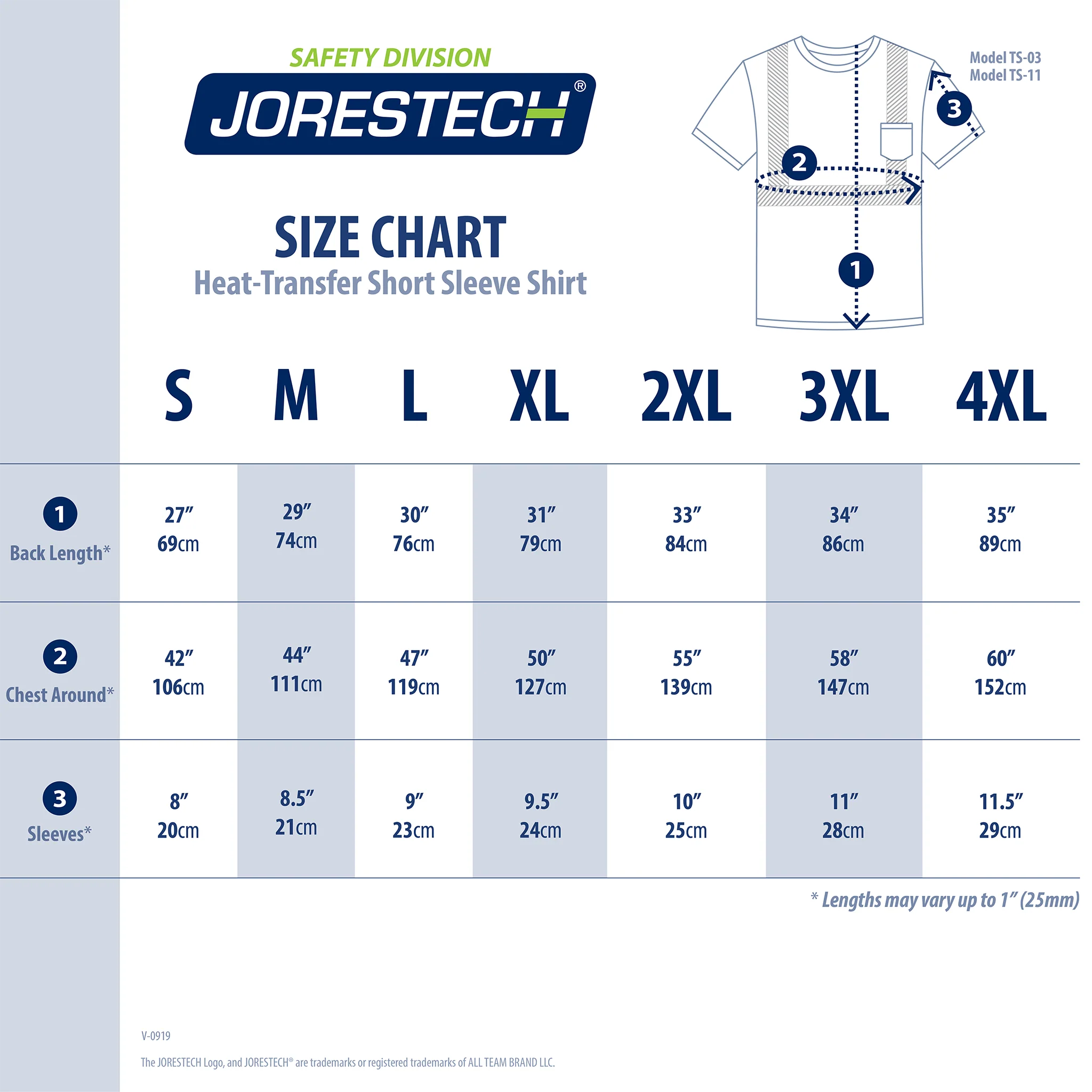 Jorestech Heat Transfer Reflective Safety Shirt with Pocket – Class 2 Compliant - Image 3