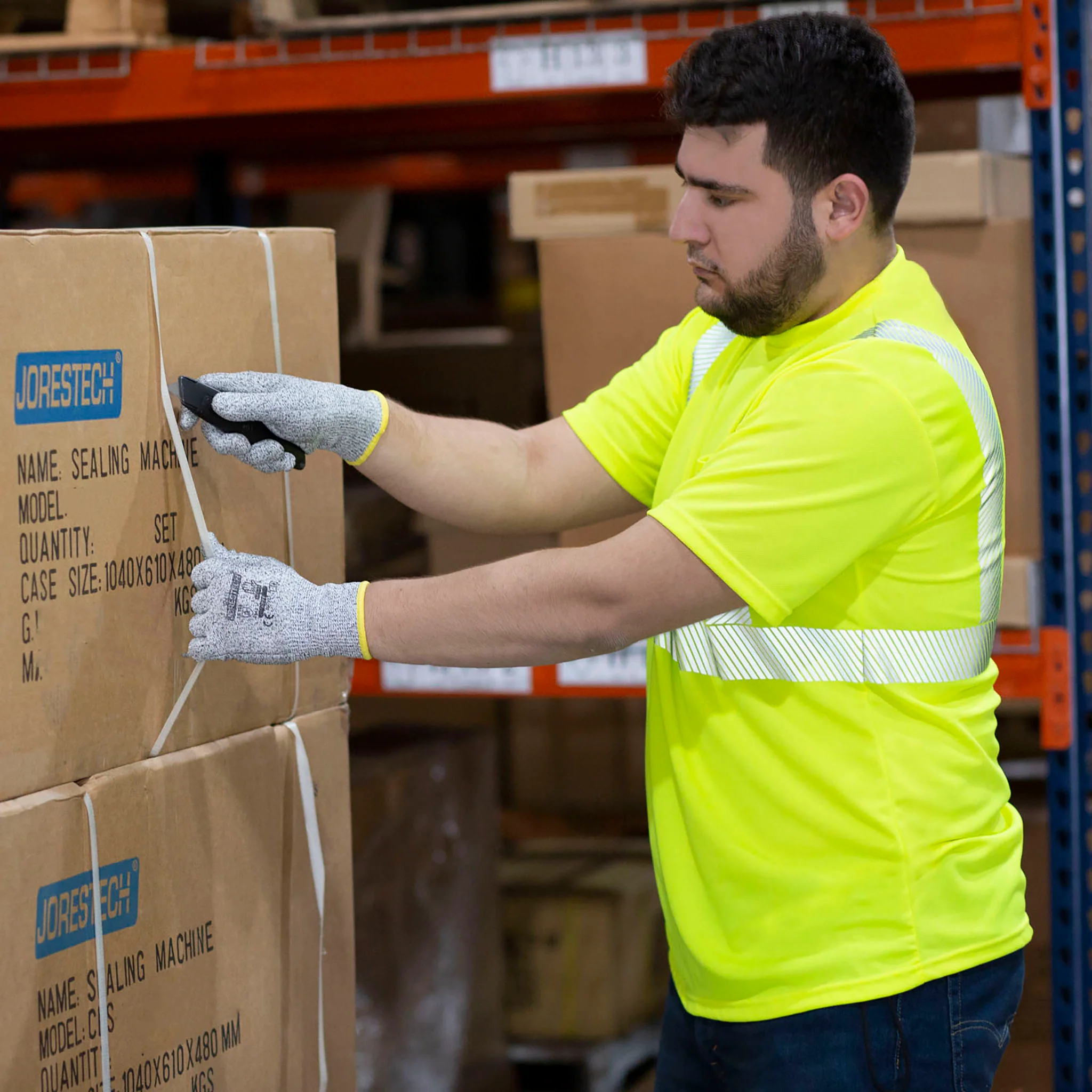 Jorestech Heat Transfer Reflective Safety Shirt with Pocket – Class 2 Compliant - Image 7