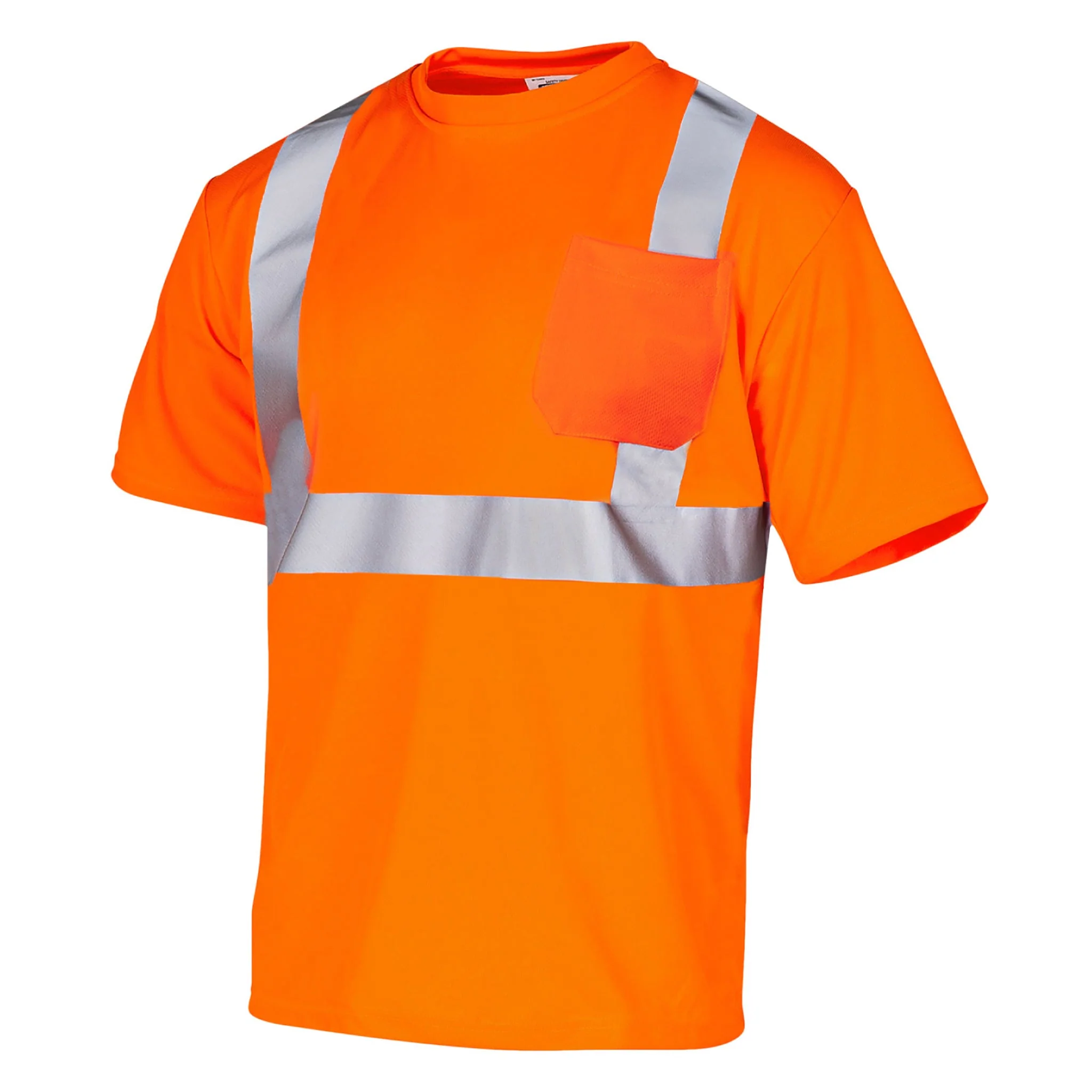 Hi-Vis Heat Transfer Reflective Safety Pocket Shirt - Image 8
