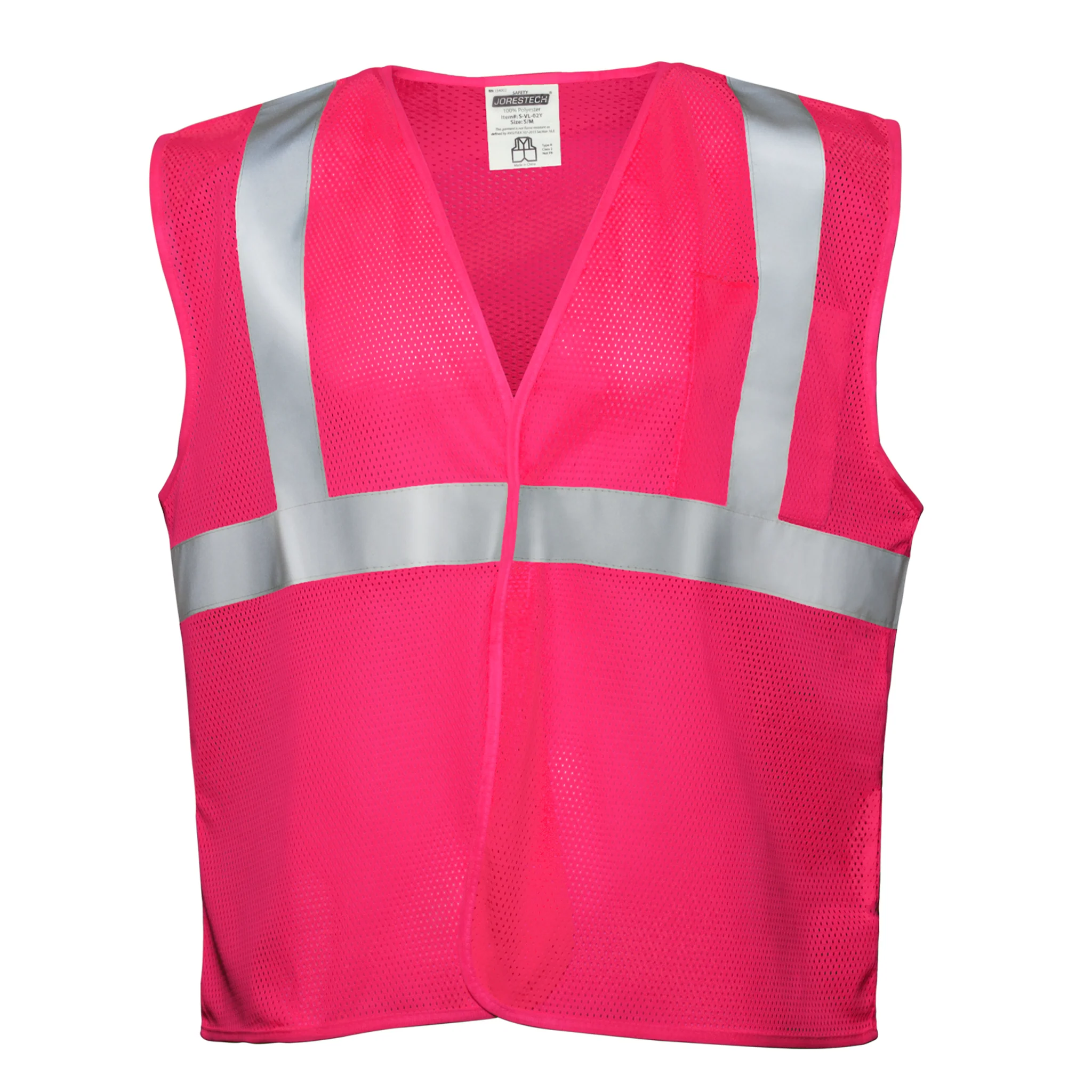 Hi-Vis Mesh Safety Vest with 2” Reflective Strips and Pocket - Image 16