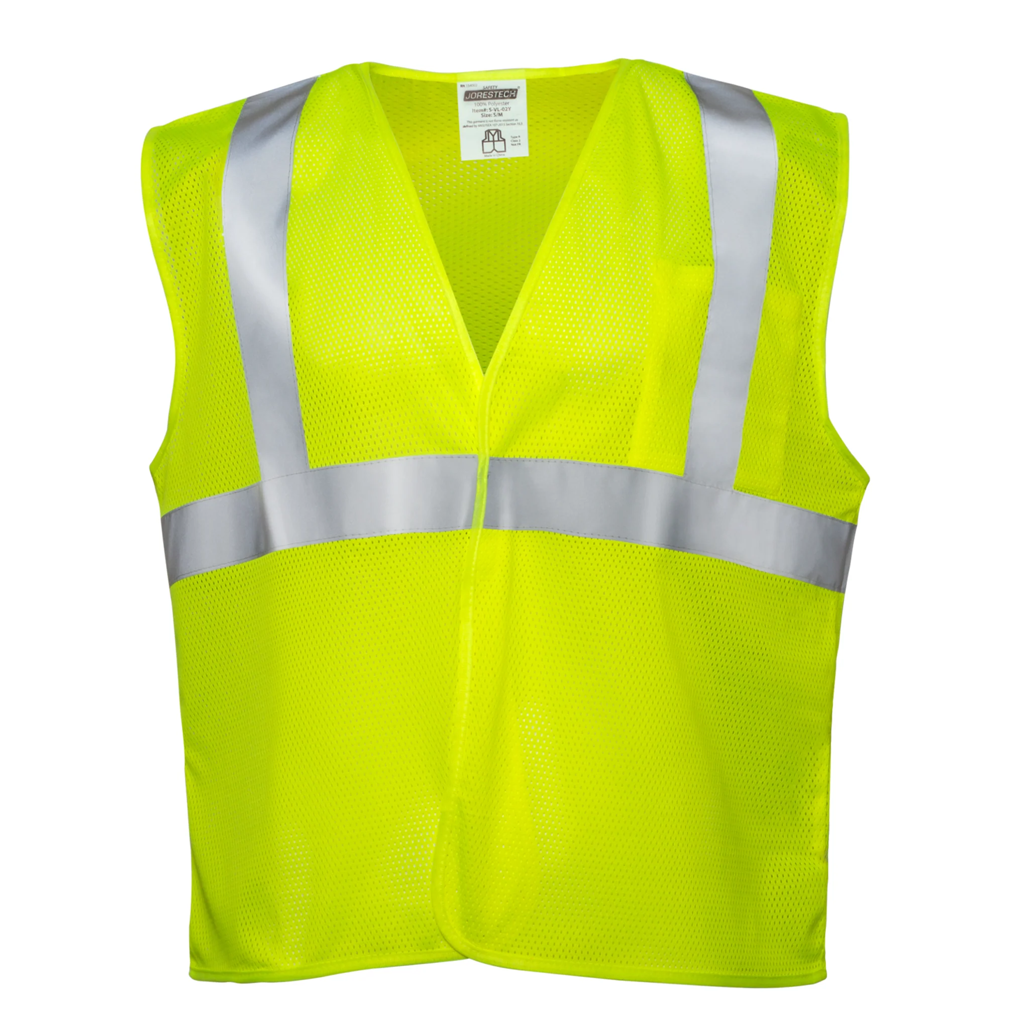 Hi-Vis Mesh Safety Vest with 2” Reflective Strips and Pocket - Image 2