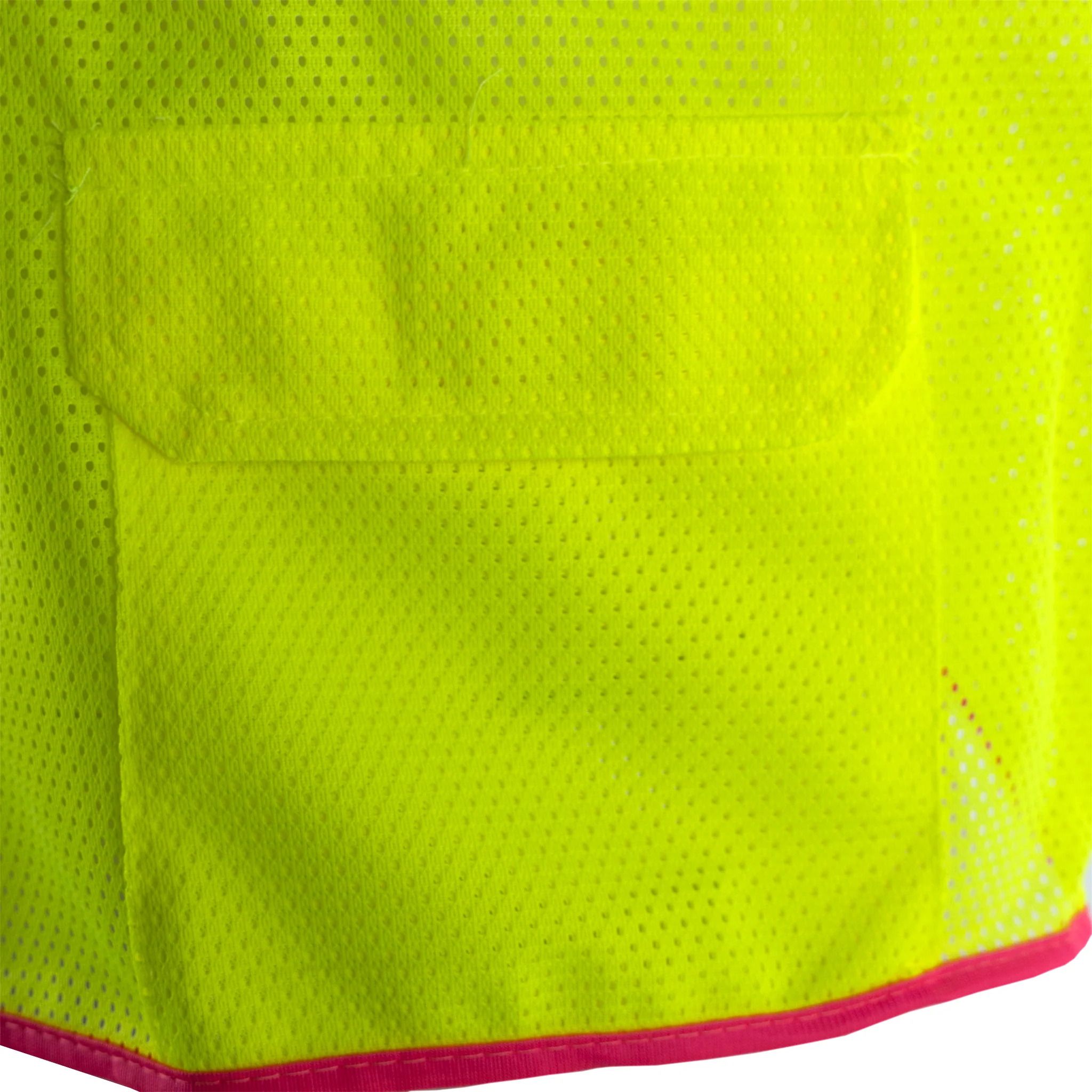 Hi Vis Mesh Safety Vest with Pink Contrasting Strips and Reflective Tapes - Image 7