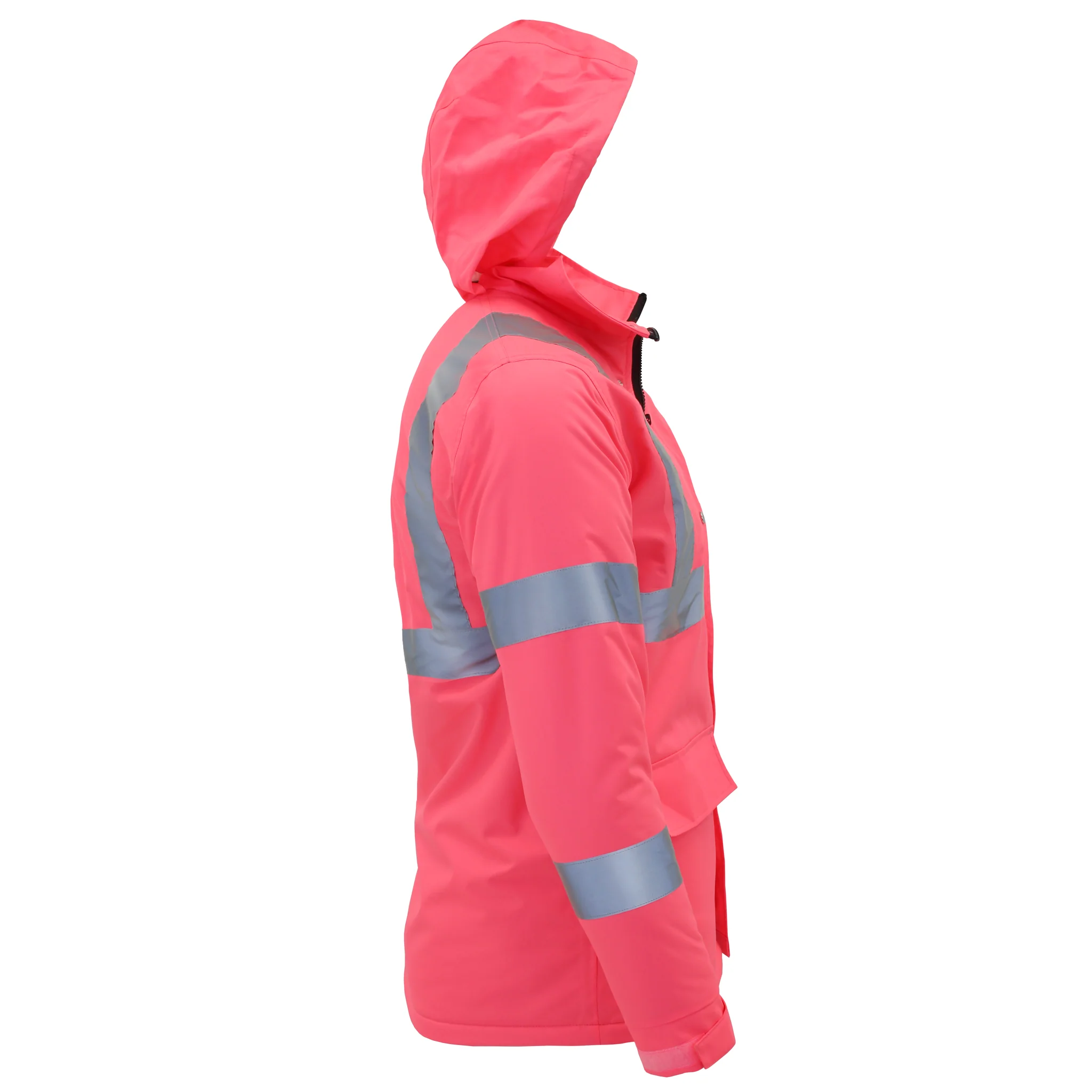 Hi-Vis Pink Safety Jacket with Reflective Stripes - PinkFit Collection - Image 5