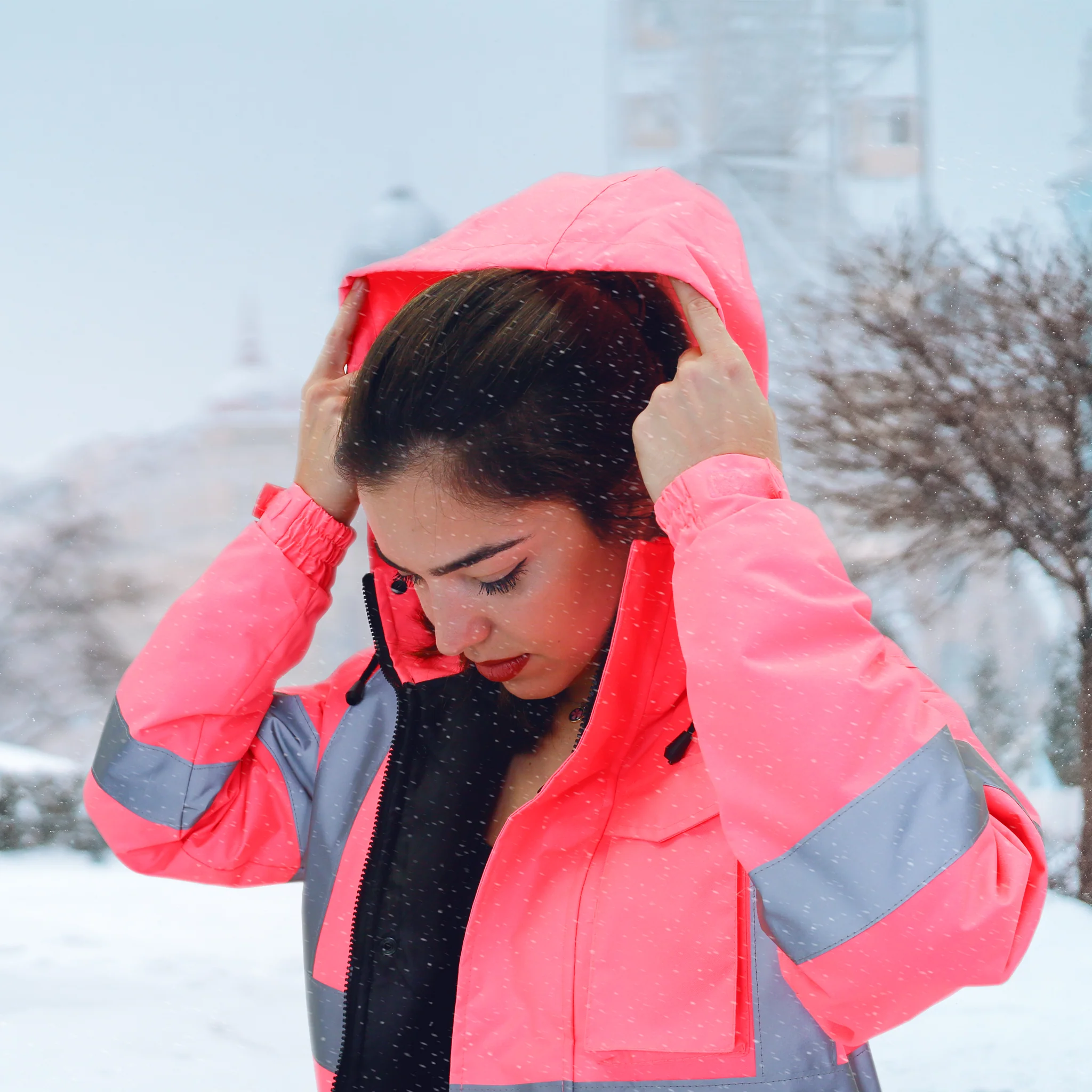 Hi-Vis Pink Safety Jacket with Reflective Stripes - PinkFit Collection - Image 6