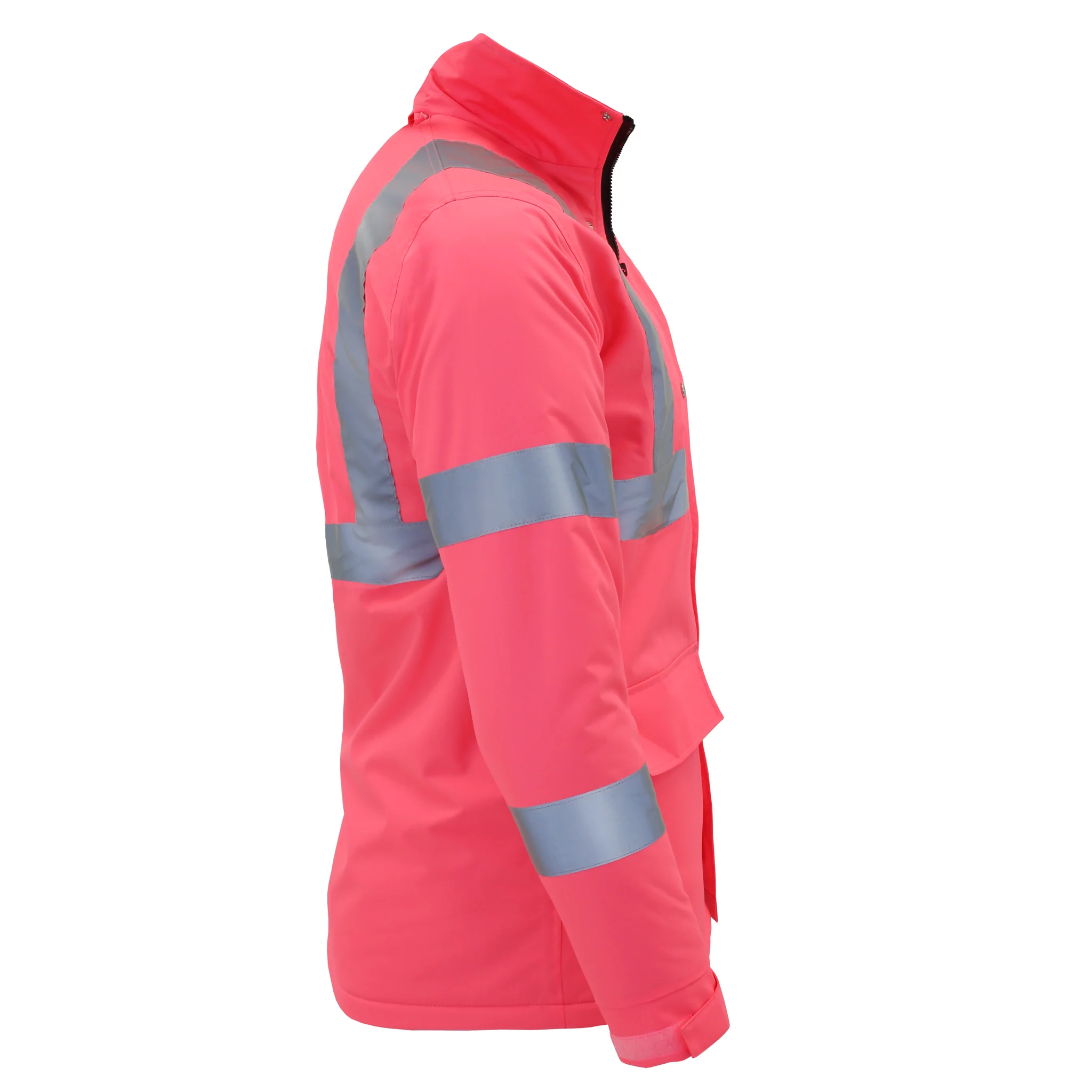 Hi-Vis Pink Safety Jacket with Reflective Stripes - PinkFit Collection - Image 7
