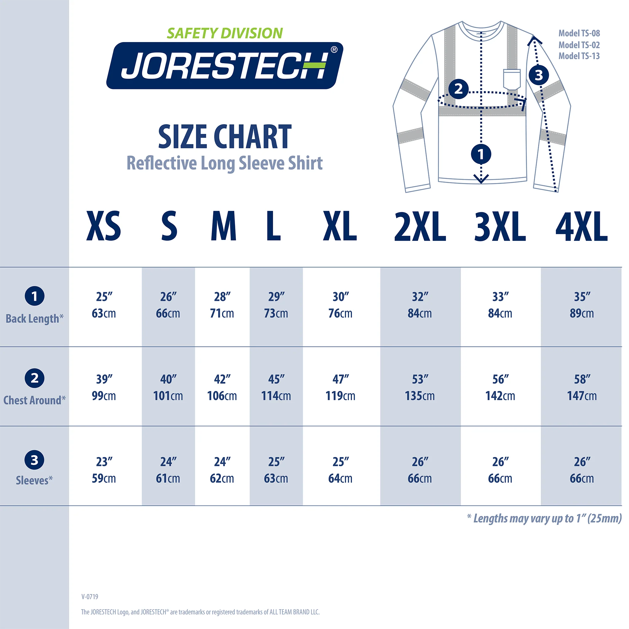 Jorestech Hi Vis Long Sleeve Reflective Safety Shirt – ANSI Class 3 Compliant - Image 3