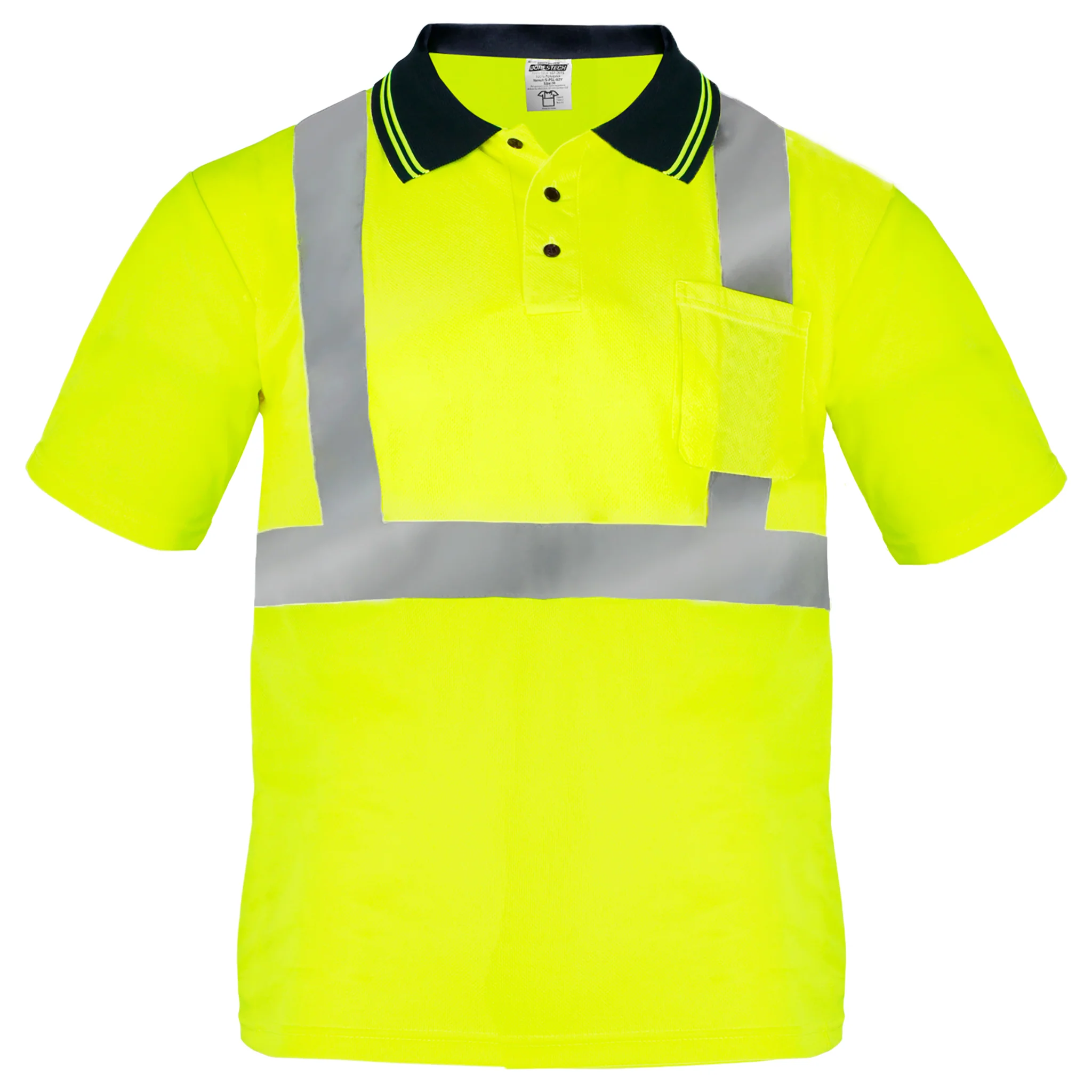 Hi-Vis Reflective Safety Polo Shirt - Image 7