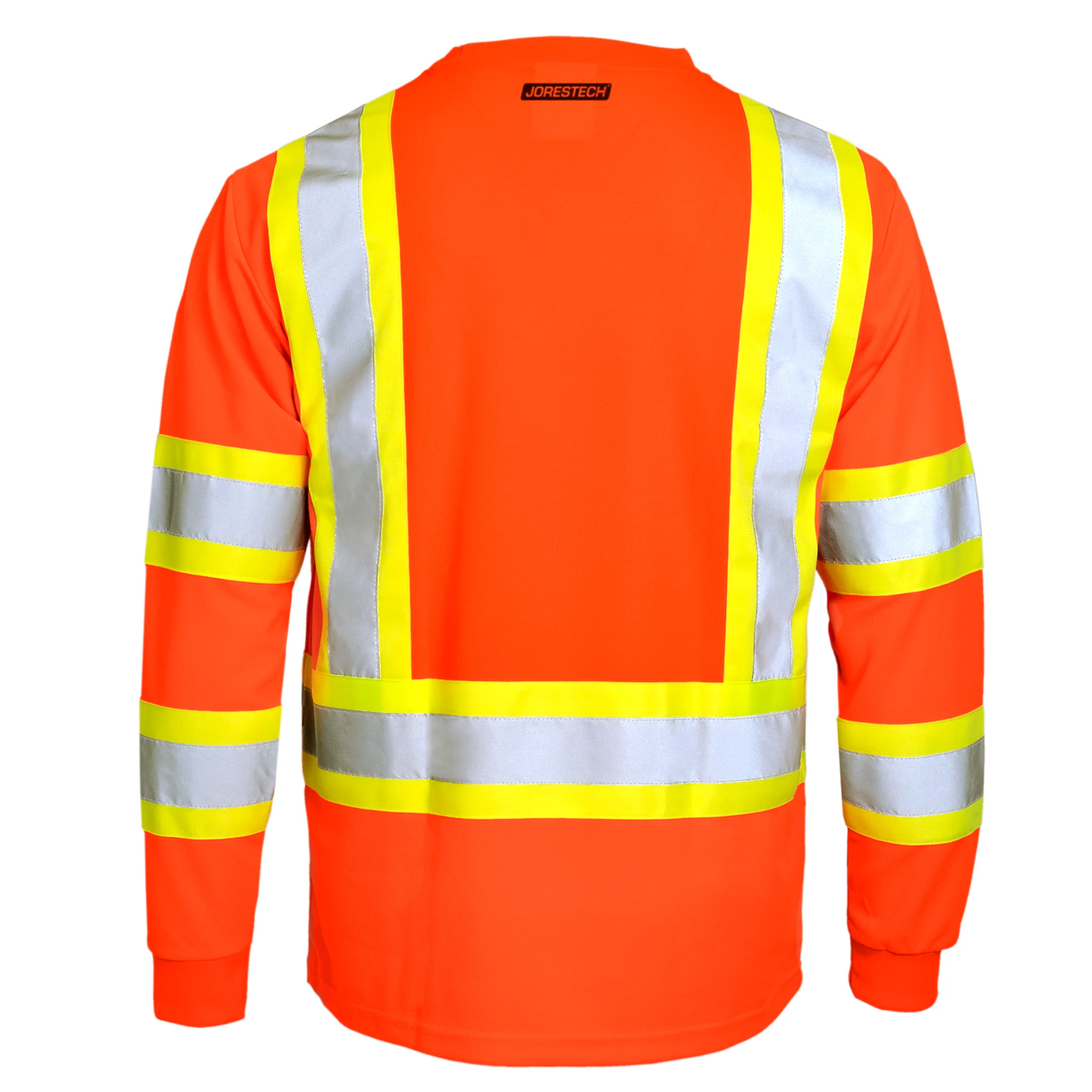 Hi-Vis Reflective Two-Tone Long Sleeve Safety Shirt - Image 12