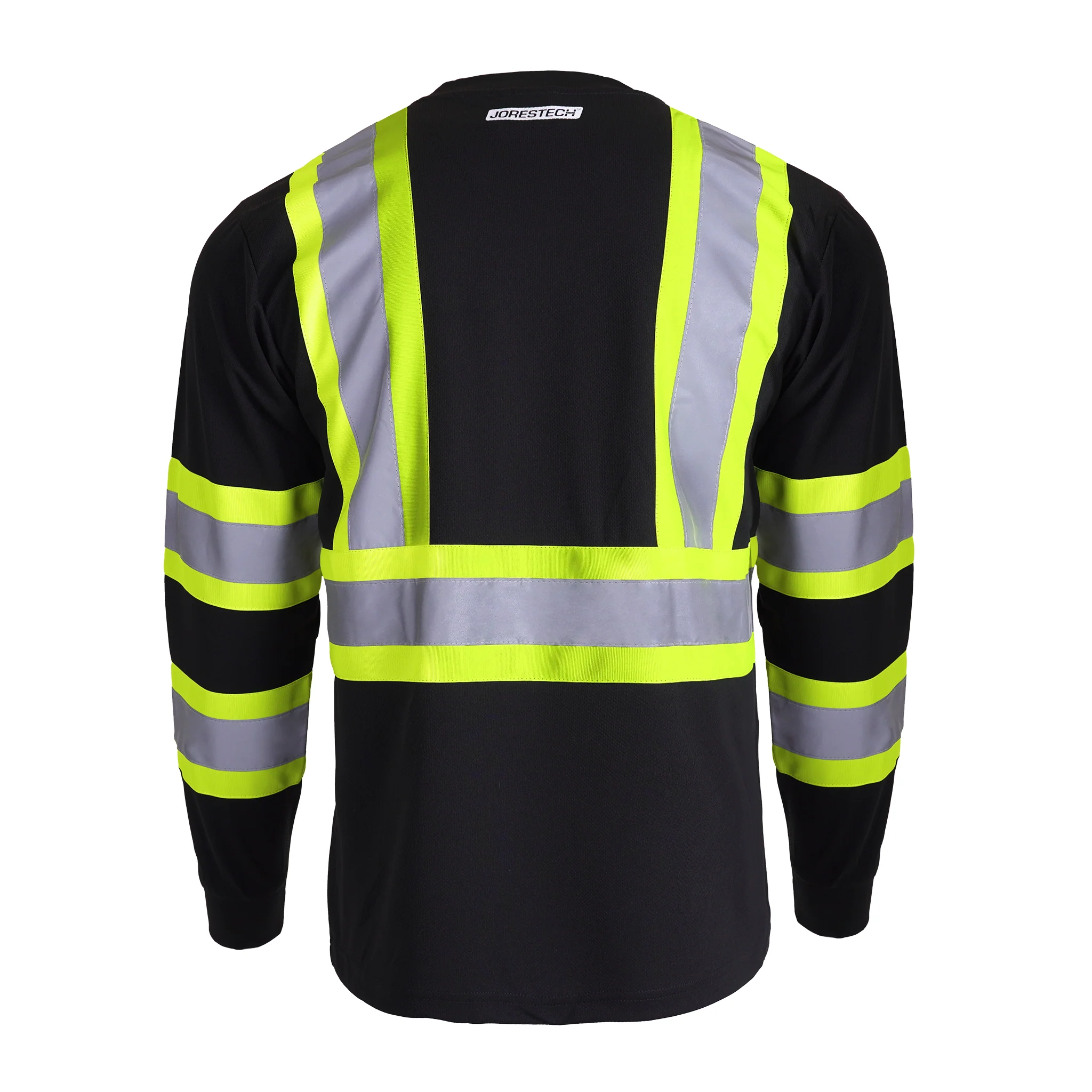 Hi-Vis Reflective Two-Tone Long Sleeve Safety Shirt - Image 2