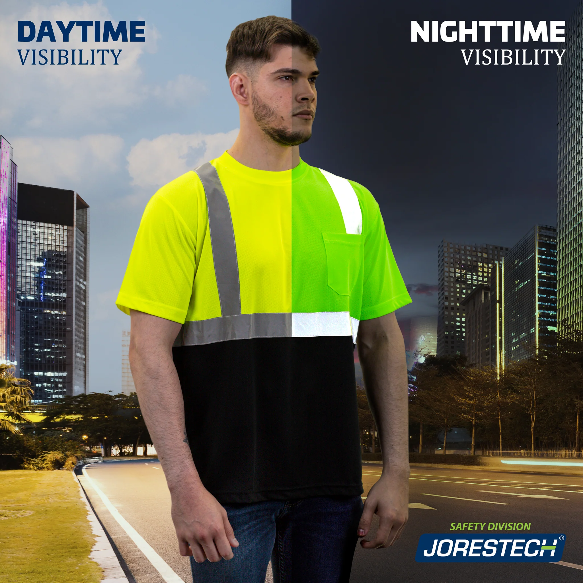 Hi-Vis Reflective Dirt-Concealing Safety Shirt - Image 11