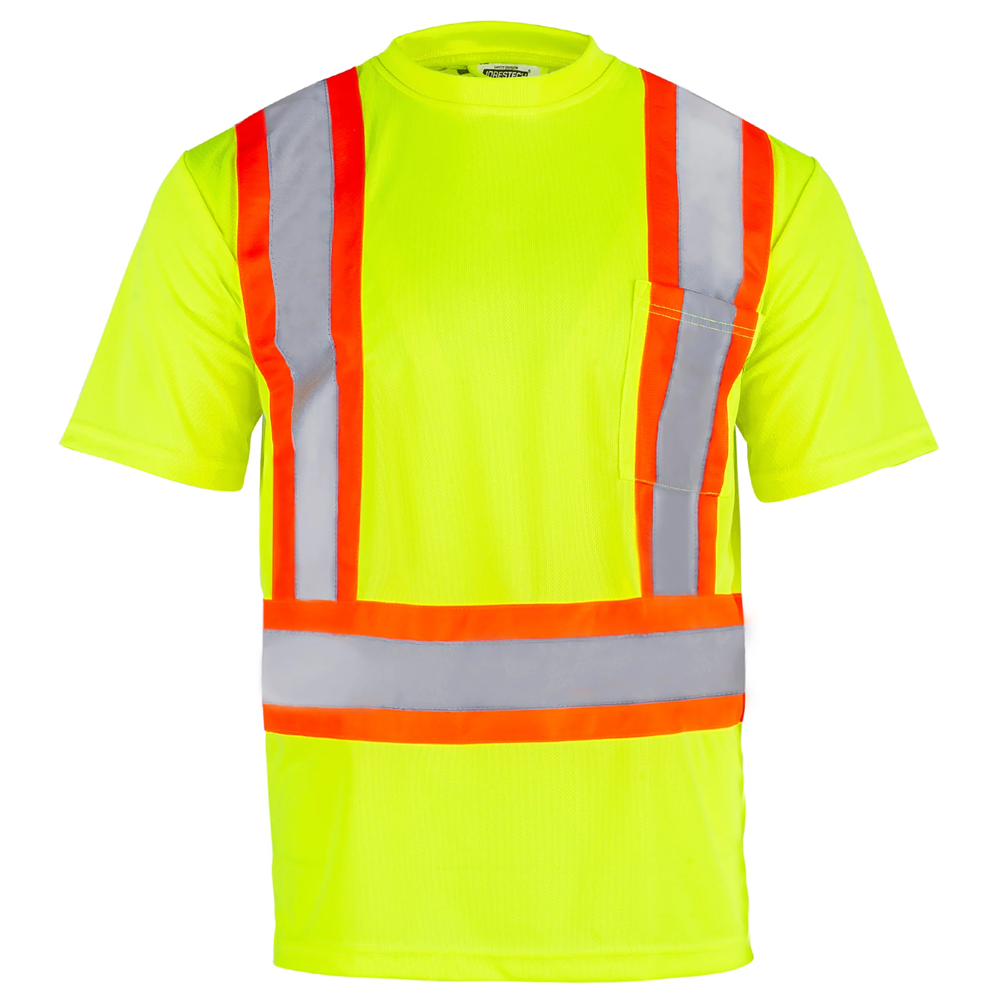 Hi-Vis X-Back Reflective Two-Tone Safety Pocket Shirt - Image 12