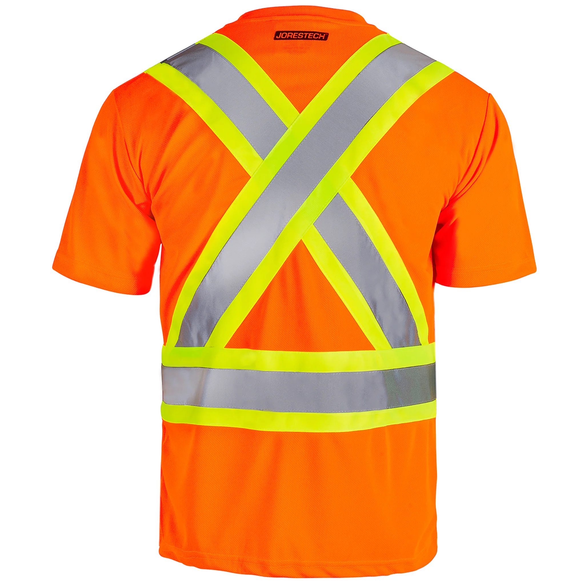 Hi-Vis X-Back Reflective Two-Tone Safety Pocket Shirt - Image 18