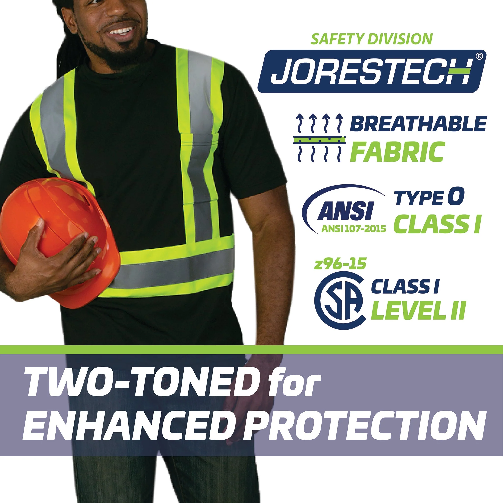 Hi-Vis X-Back Reflective Two-Tone Safety Pocket Shirt - Image 6