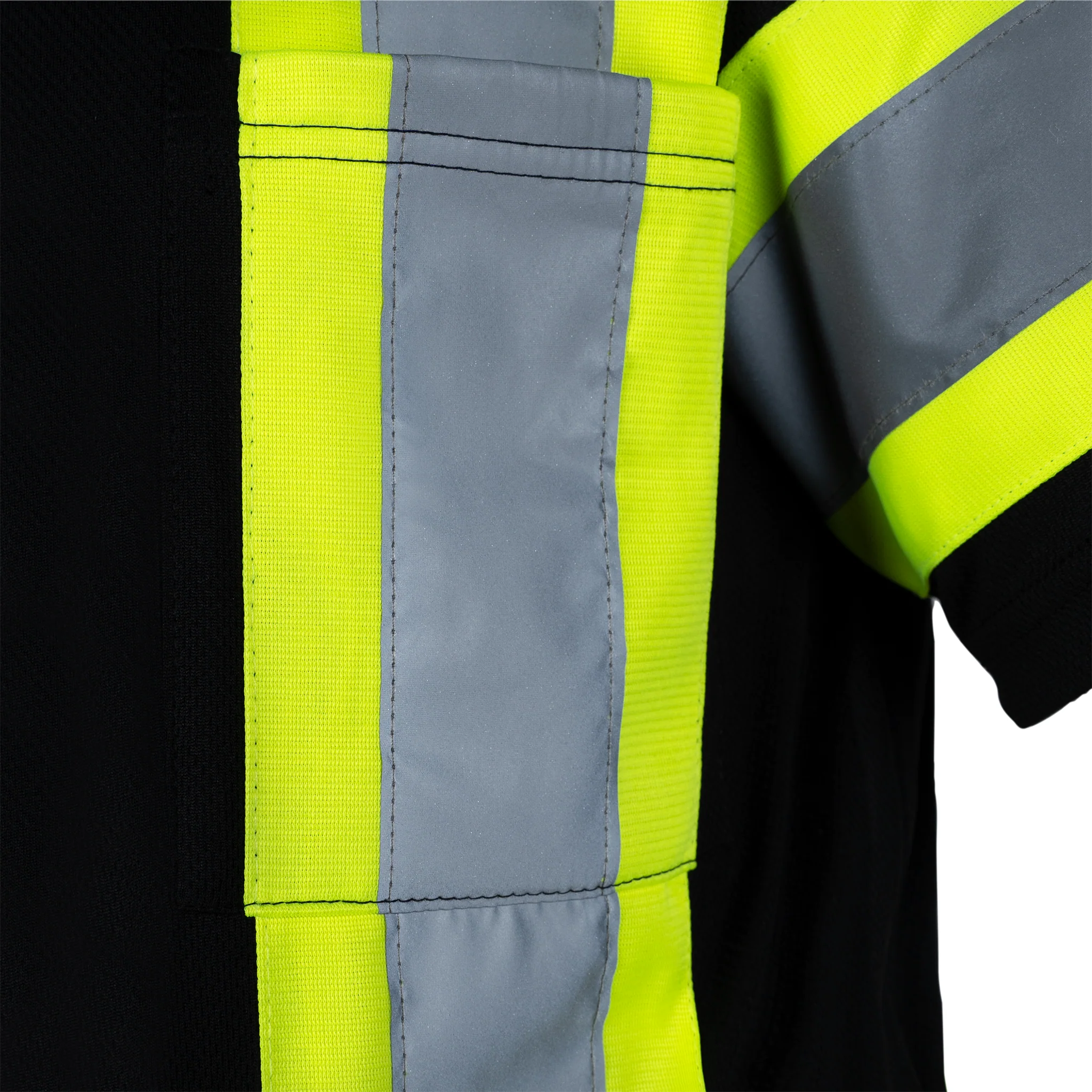 Hi-Vis X-Back Reflective Two-Tone Safety Polo Shirt - Image 10
