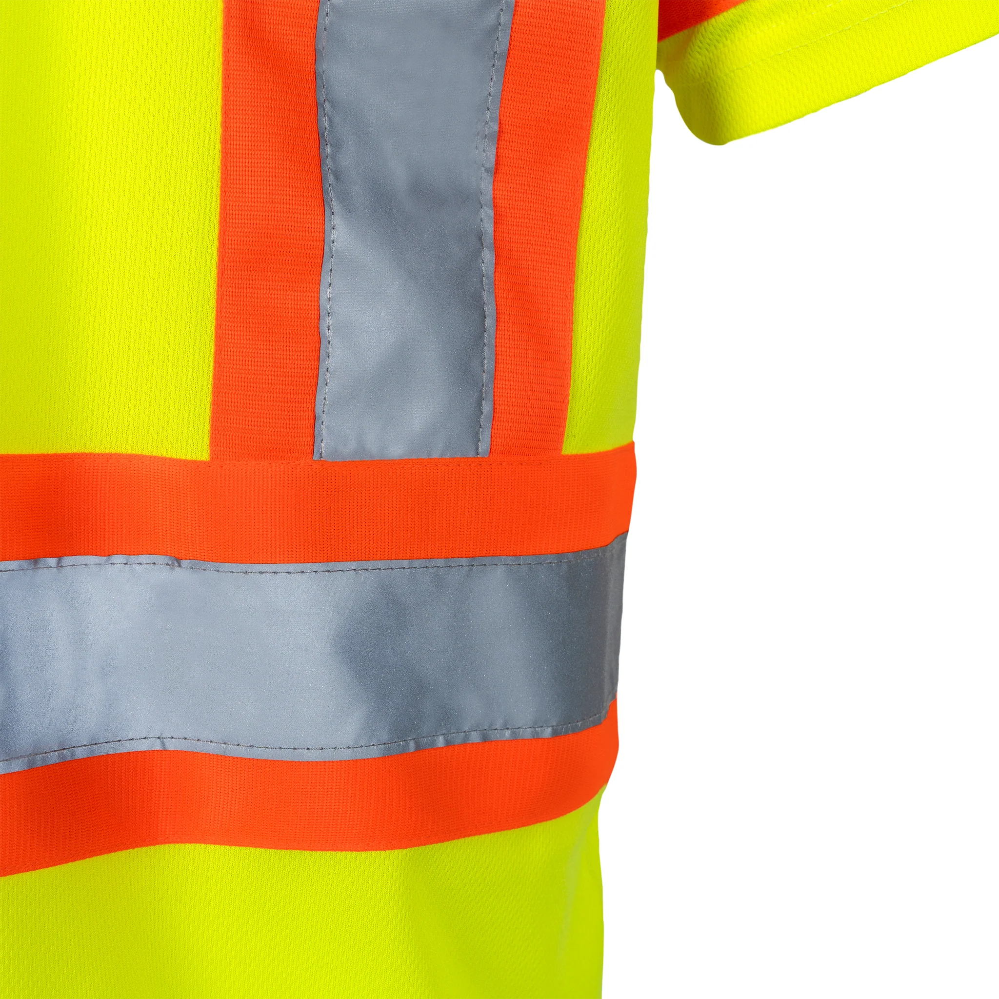 Hi-Vis X-Back Reflective Two-Tone Safety Polo Shirt - Image 18