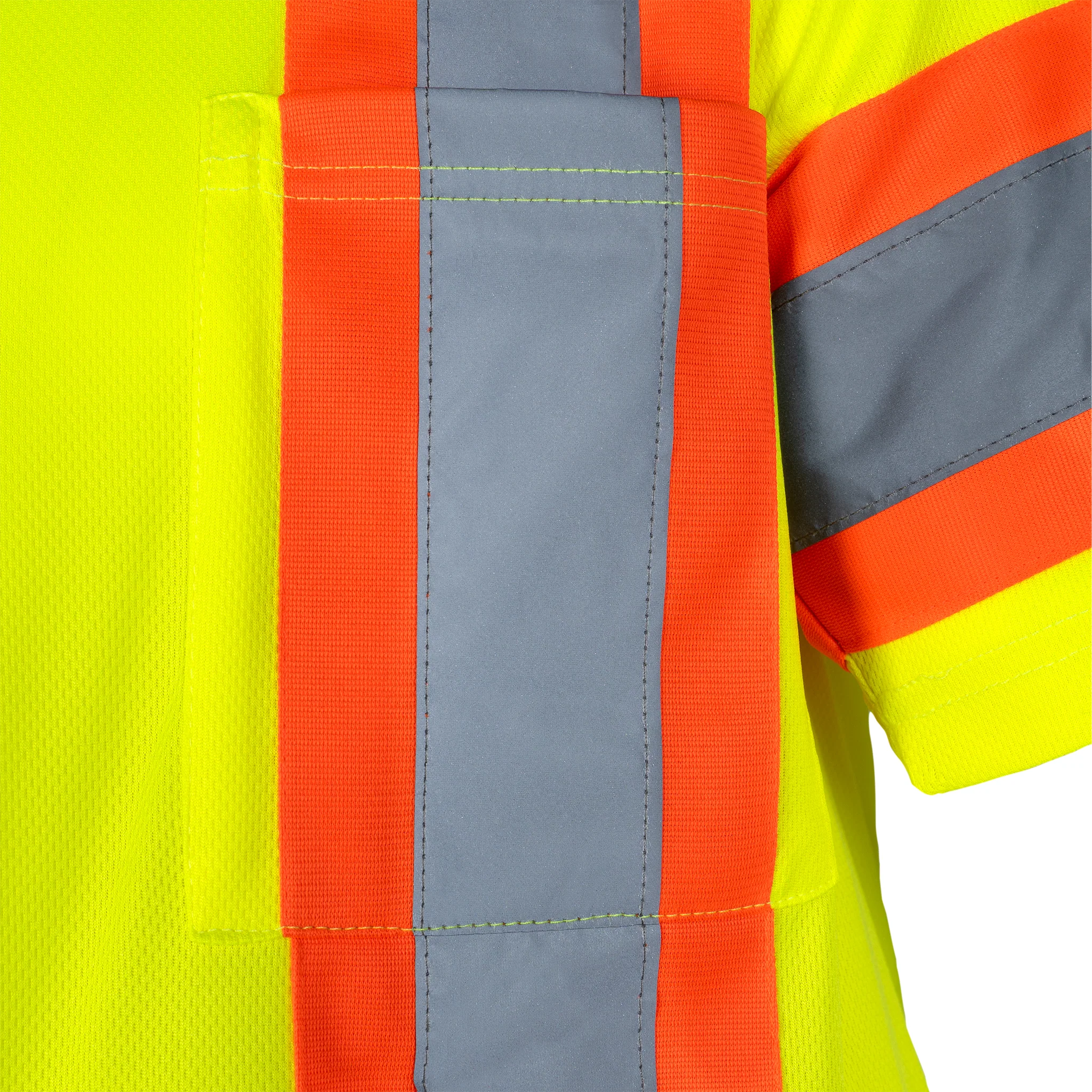 Hi-Vis X-Back Reflective Two-Tone Safety Polo Shirt - Image 19