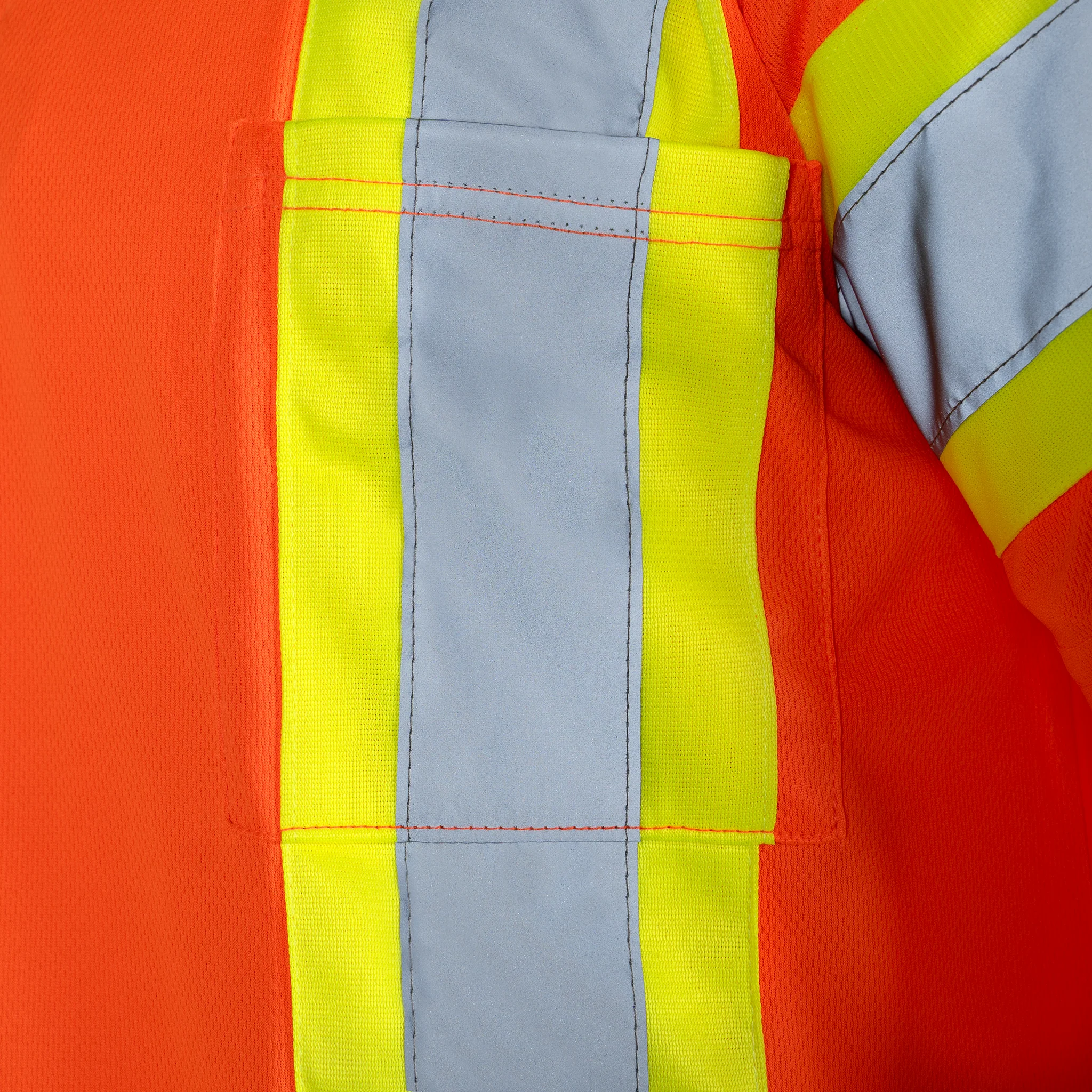 Hi-Vis X-Back Reflective Two-Tone Safety Polo Shirt - Image 27